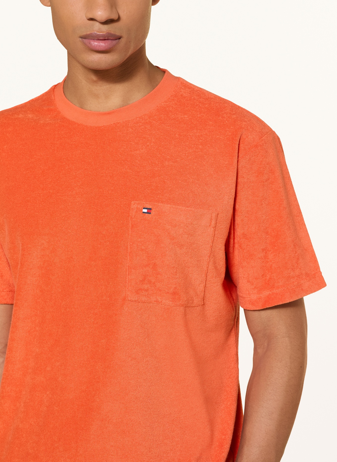TOMMY HILFIGER Koszulka z frotte: POMARAŃCZOWY