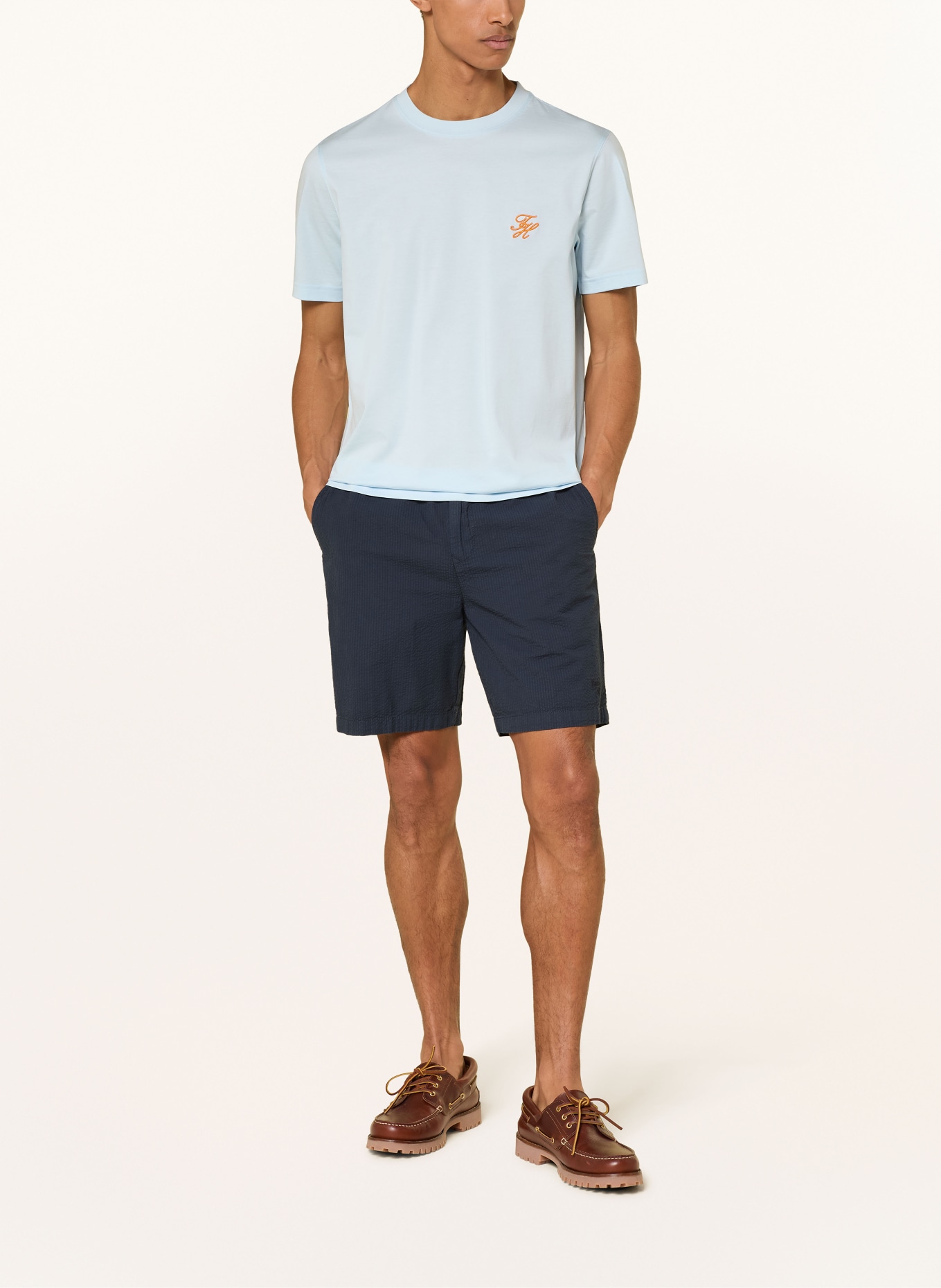 TOMMY HILFIGER Tričko: TMAVĚ MODRÁ