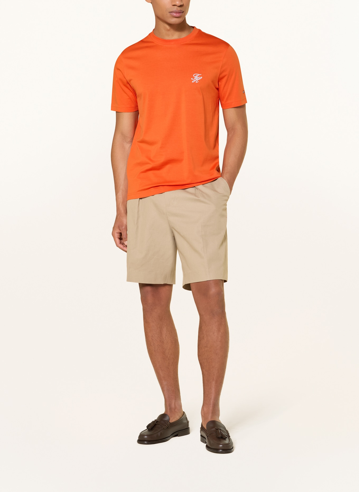 TOMMY HILFIGER T-Shirt: ORANGE