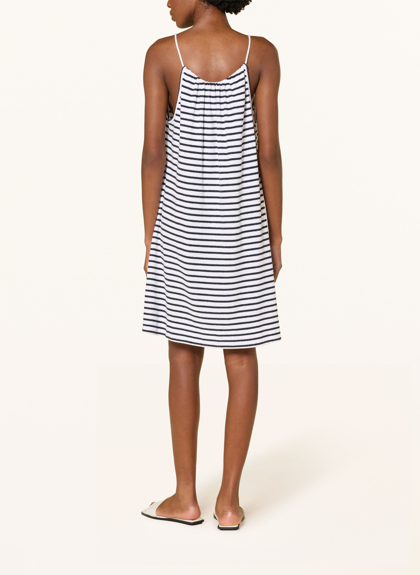 Juvia Frottee-Kleid ENISSA: DUNKELBLAU / WEISS