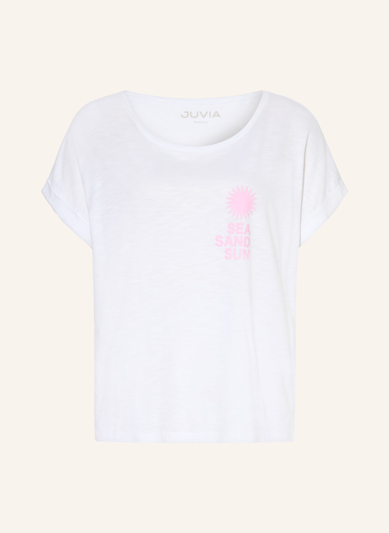 Juvia T-Shirt LUCA: WEISS / ROSÉ