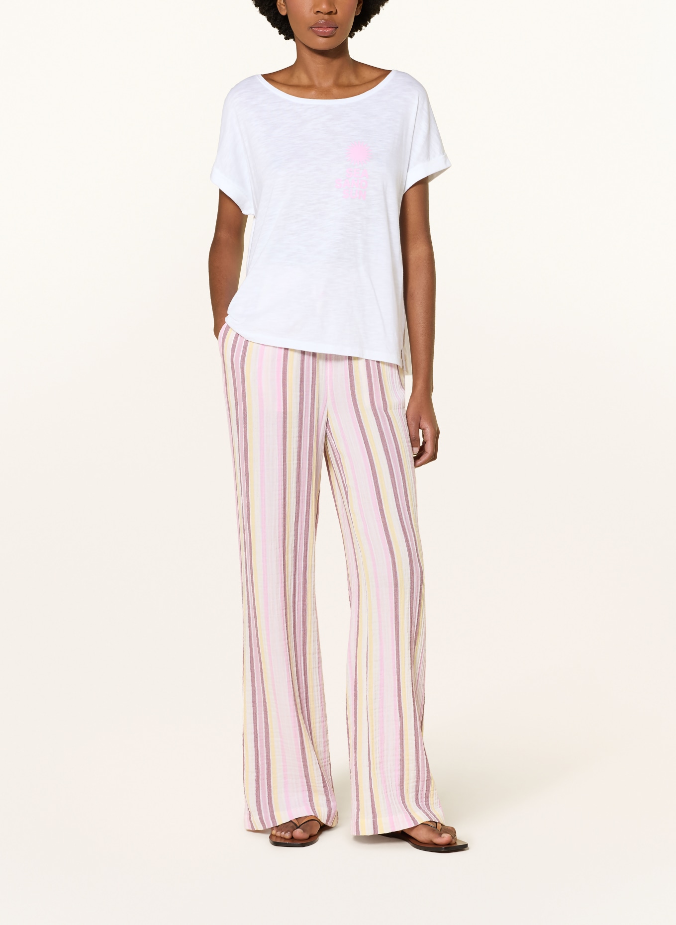 Juvia T-Shirt LUCA: WEISS / ROSÉ