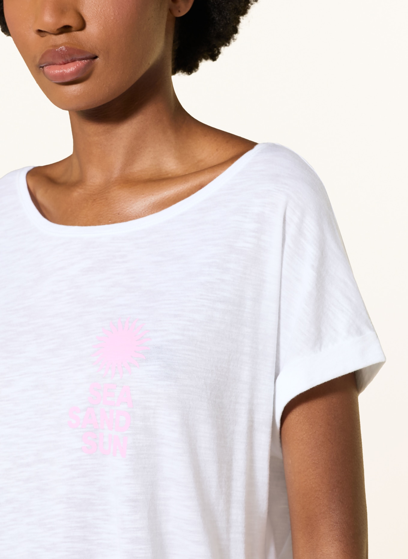 Juvia T-Shirt LUCA: WEISS / ROSÉ