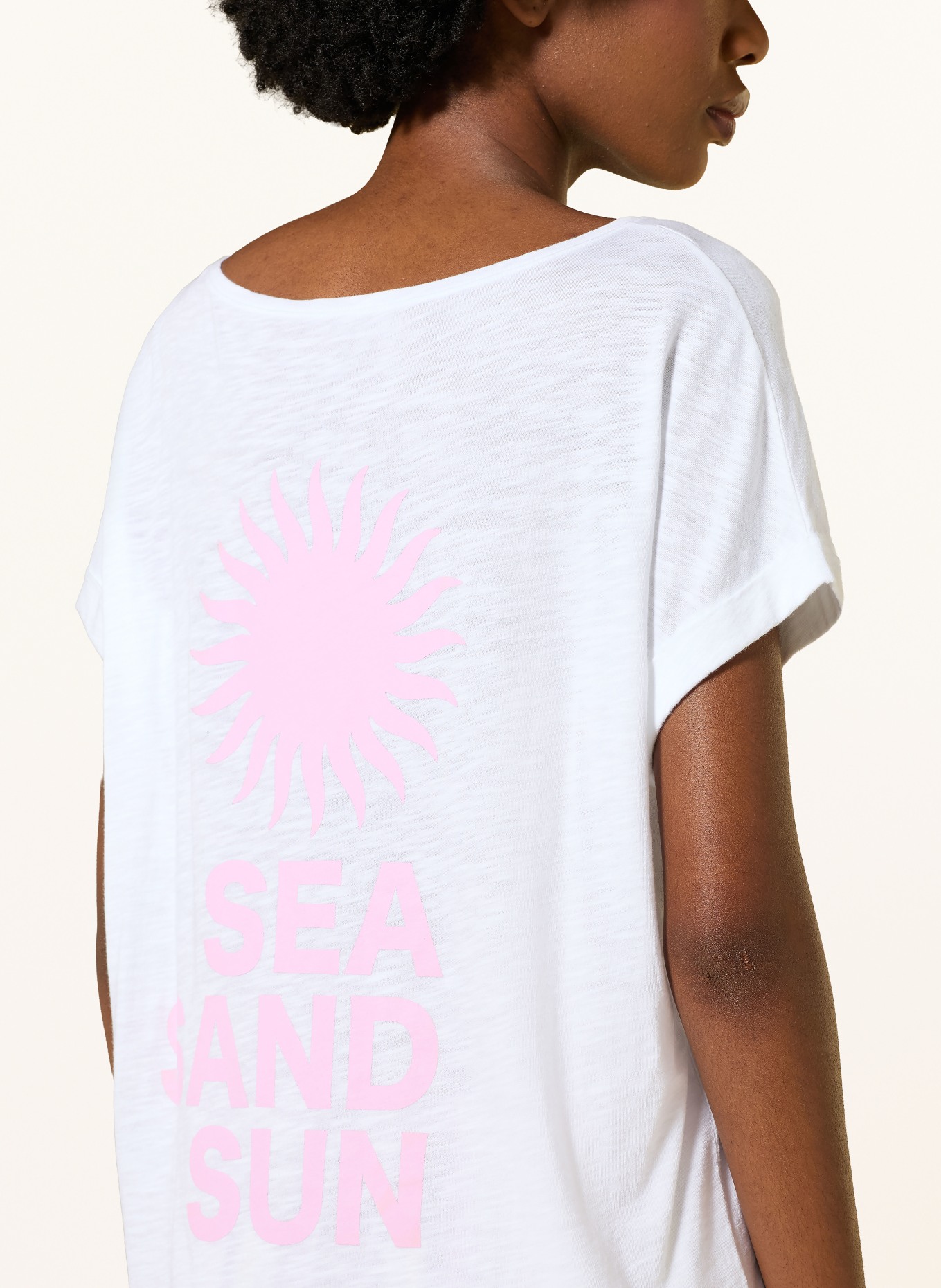 Juvia T-Shirt LUCA: WEISS / ROSÉ