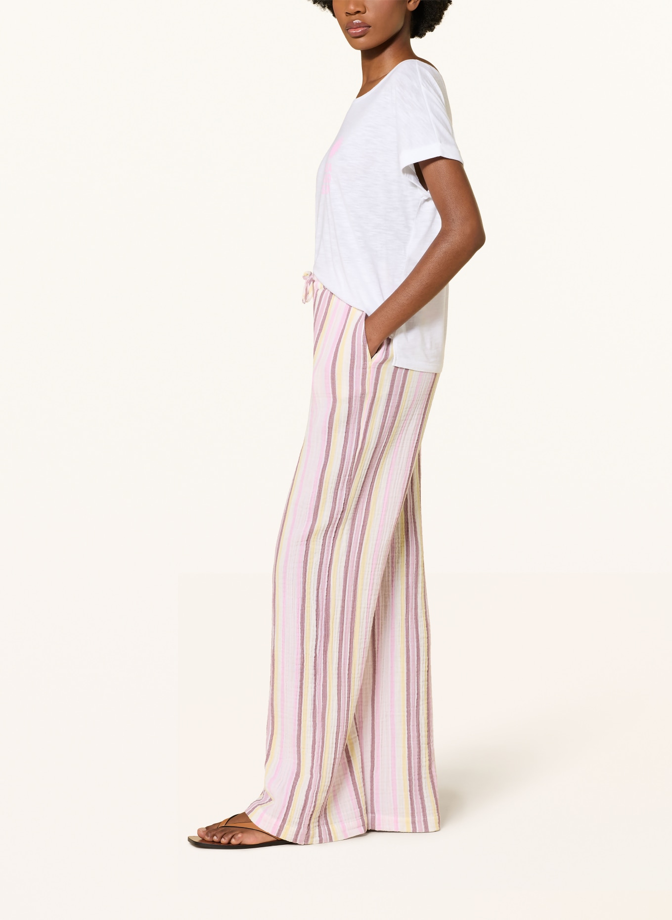 Juvia Marlenehose MARLEN: PINK / BRAUN / GELB