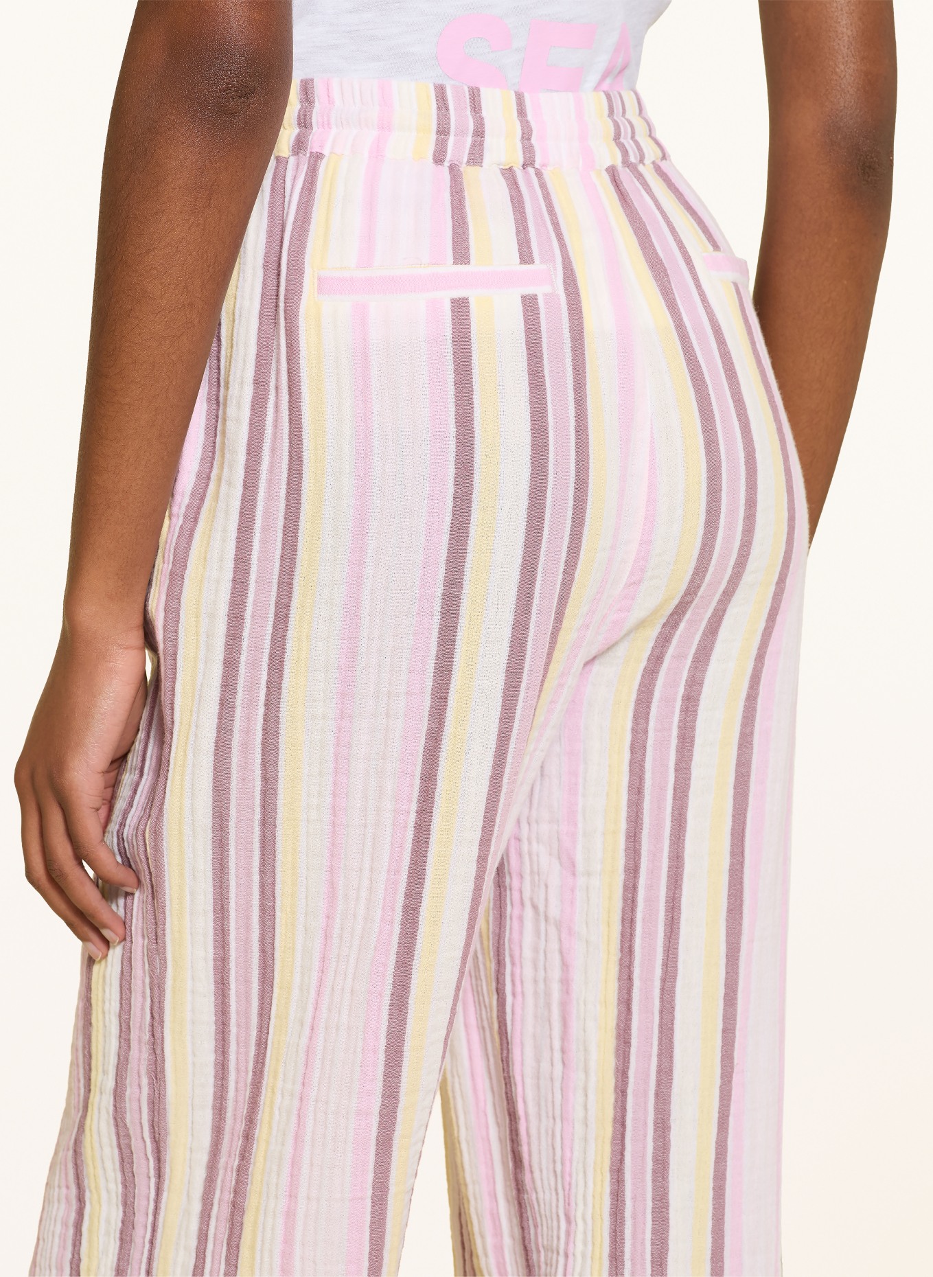 Juvia Marlenehose MARLEN: PINK / BRAUN / GELB