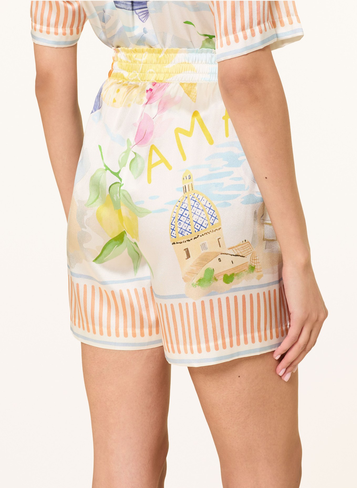 lilienfels Seidenshorts: GELB / GRÜN / BLAU