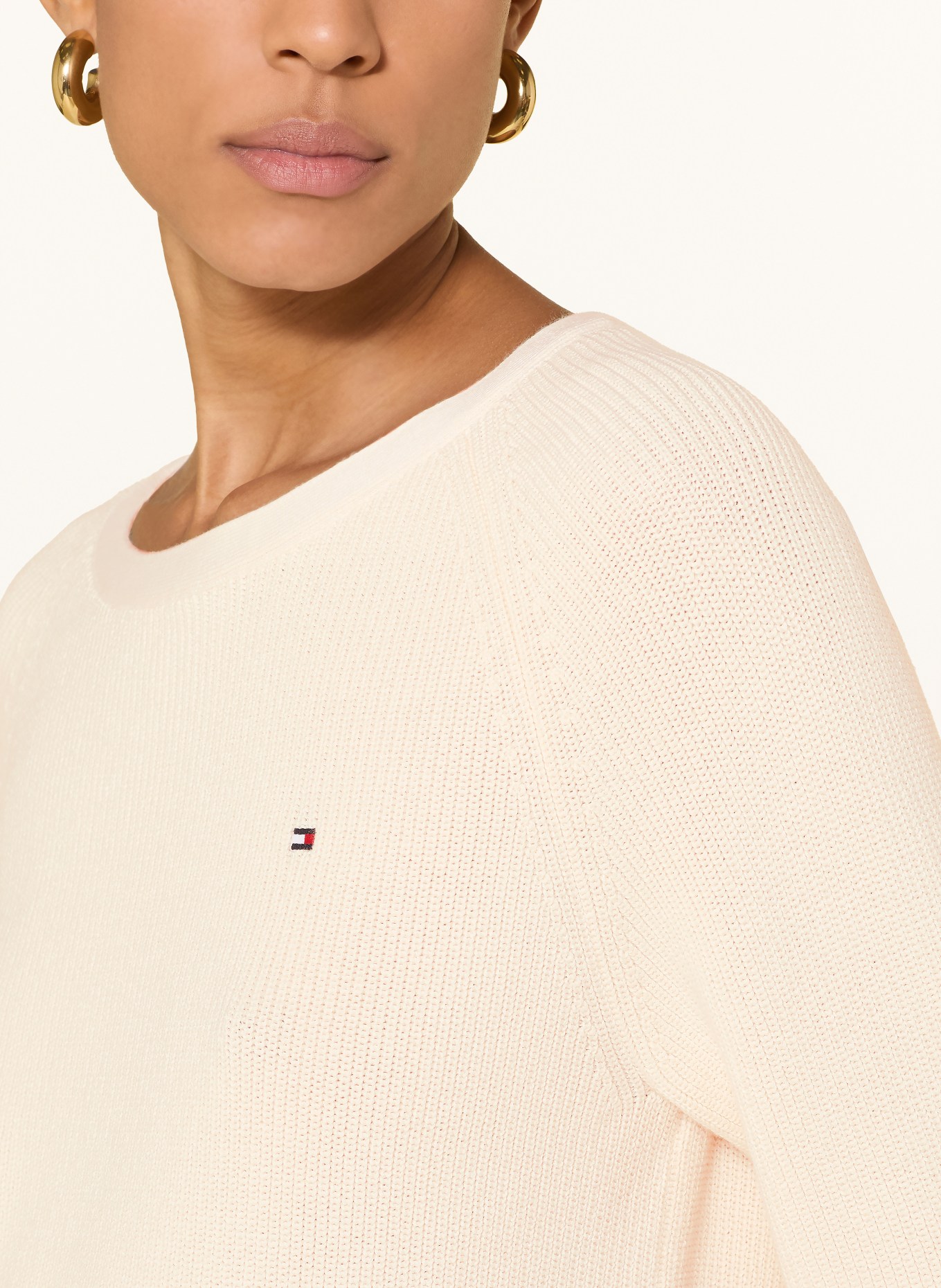 TOMMY HILFIGER Strickpullover: BEIGE