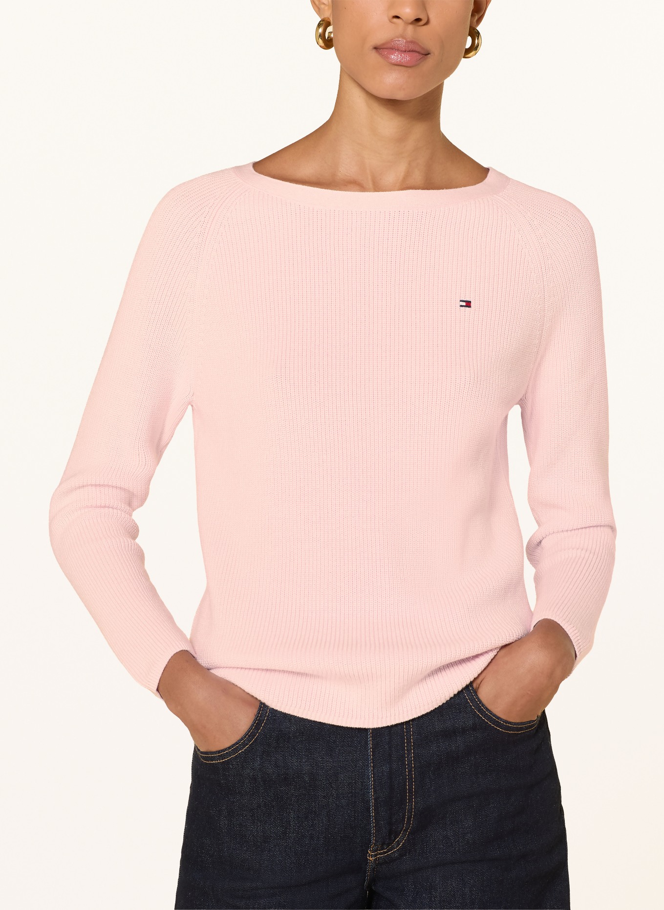 TOMMY HILFIGER Knitted sweater: LIGHT PINK