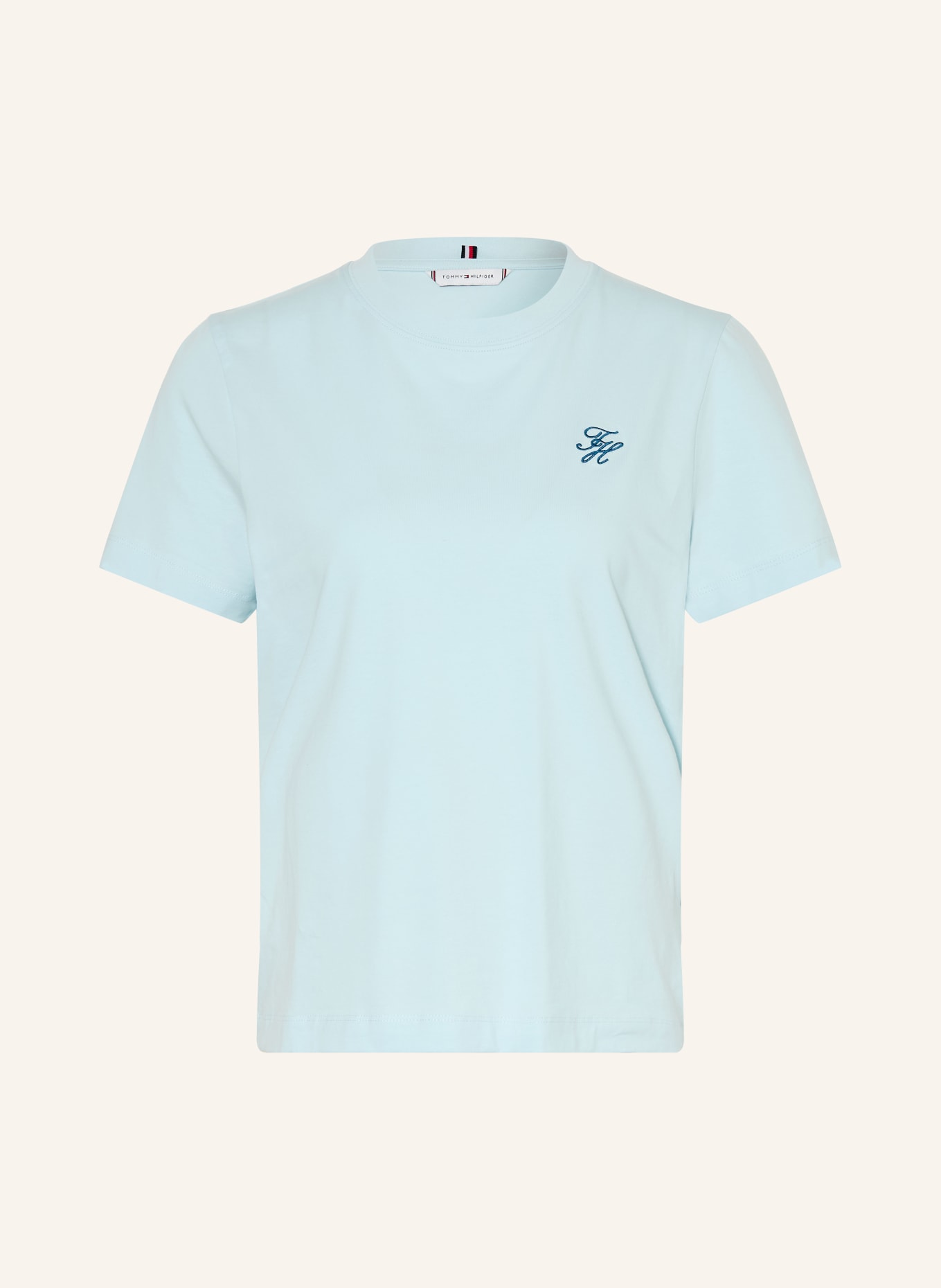 TOMMY HILFIGER T-shirt: LICHTBLAUW