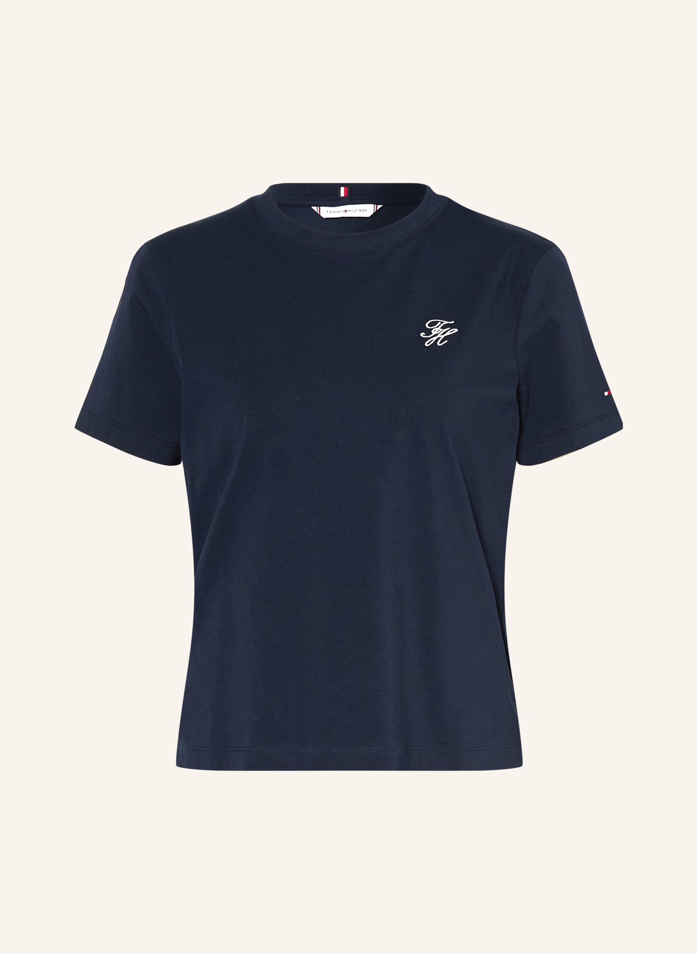 TOMMY HILFIGER T-shirt: DONKERBLAUW