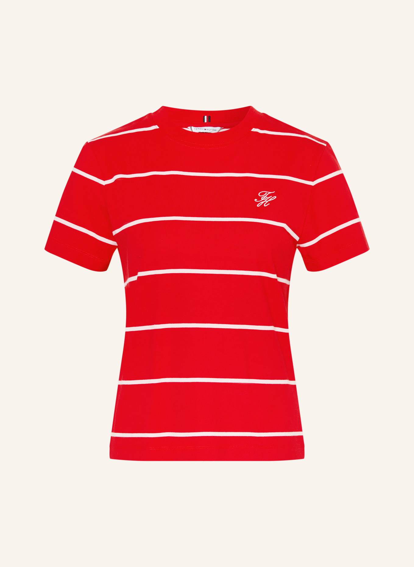 TOMMY HILFIGER T-shirt: ROOD / ROSE CLAIR