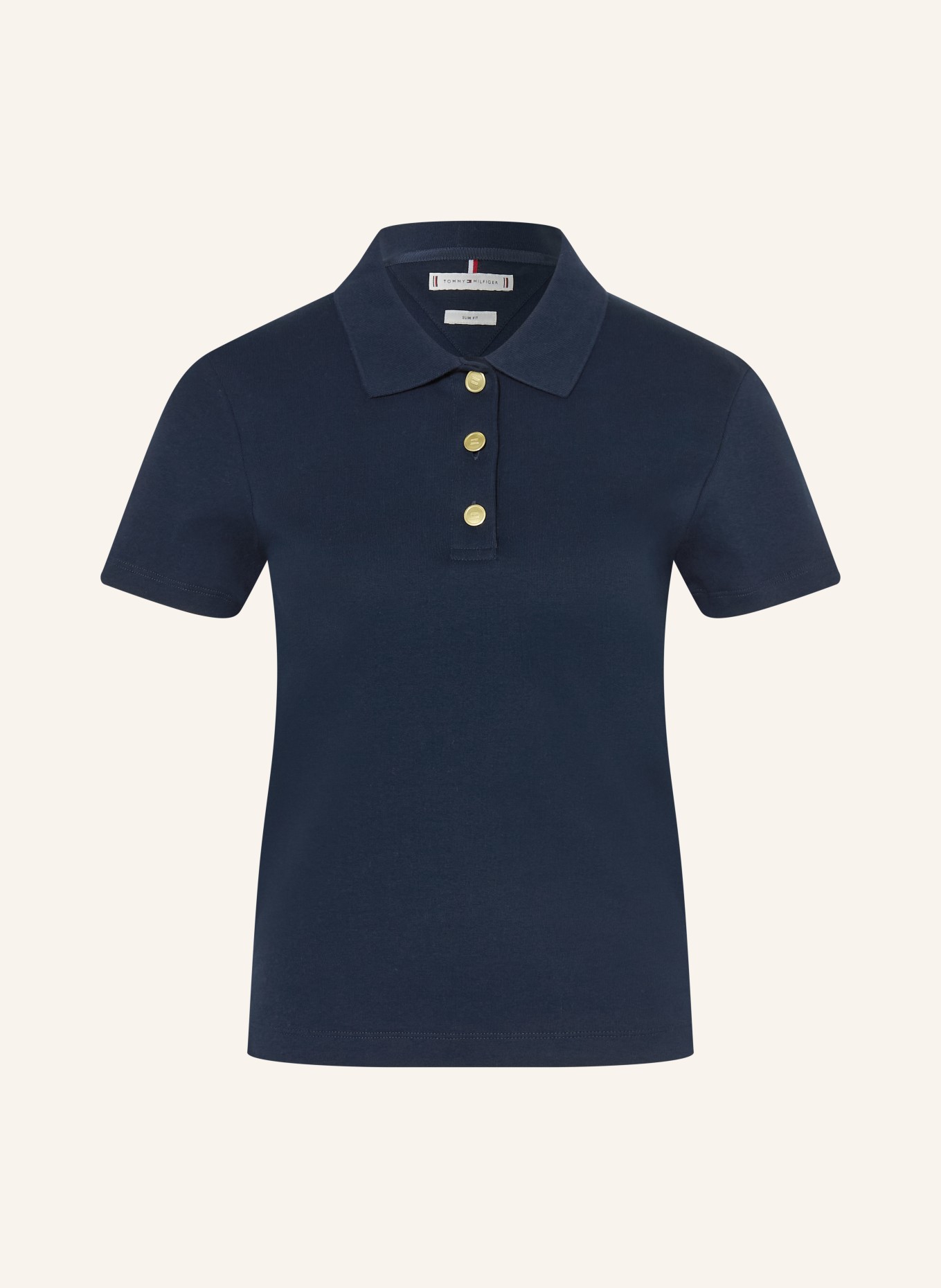 TOMMY HILFIGER Jersey-poloshirt: DONKERBLAUW