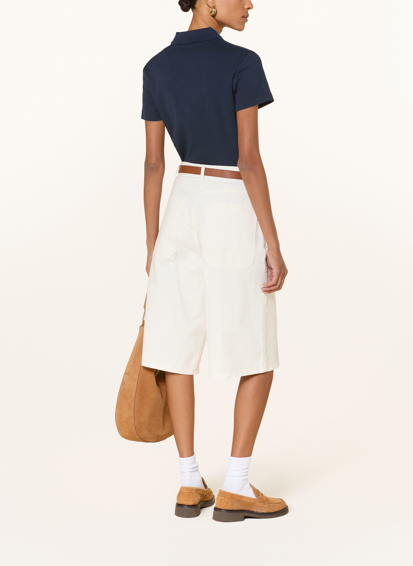 TOMMY HILFIGER Jersey-poloshirt: DONKERBLAUW