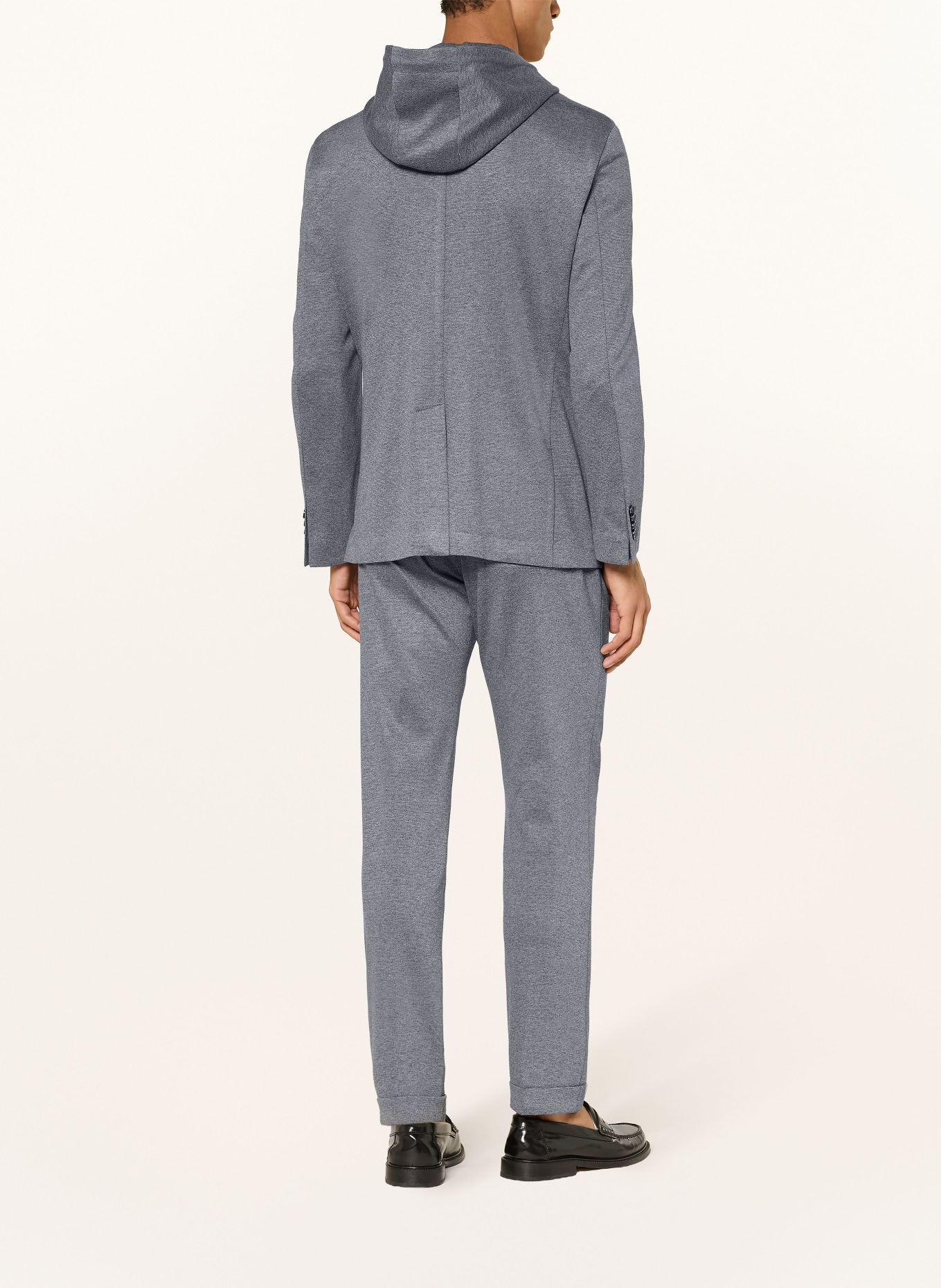 BALDESSARINI Extra Slim Fit Blazer with Removable Collar: 6300 NIGHT SKY