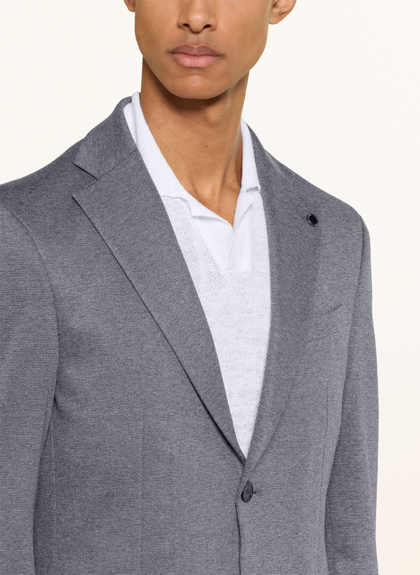 BALDESSARINI Extra Slim Fit Blazer with Removable Collar: 6300 NIGHT SKY