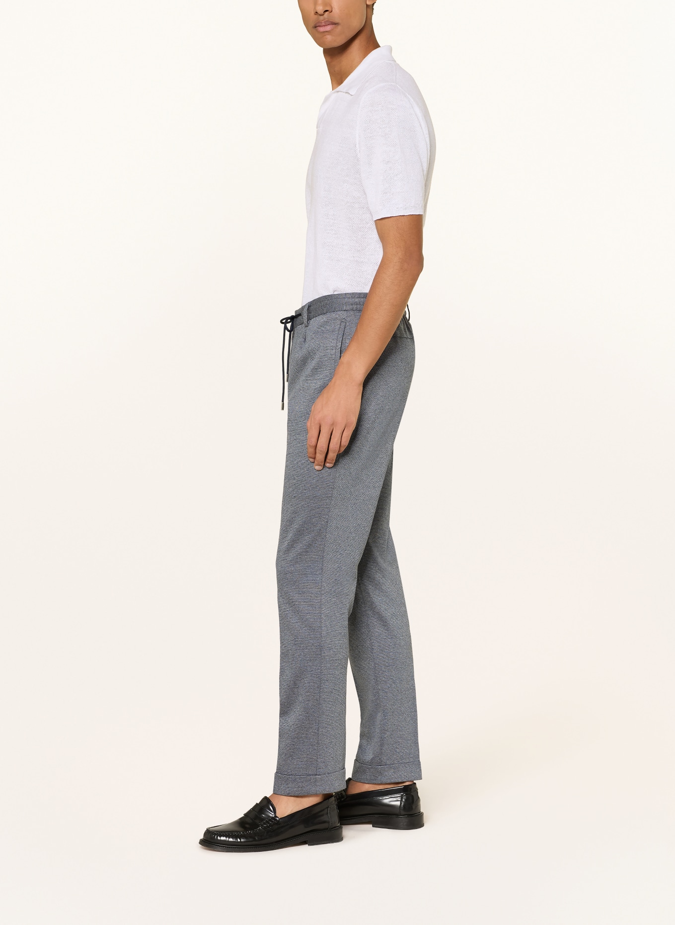 BALDESSARINI Pantalon met extra slanke pasvorm in joggingstijl: 6300 NIGHT SKY