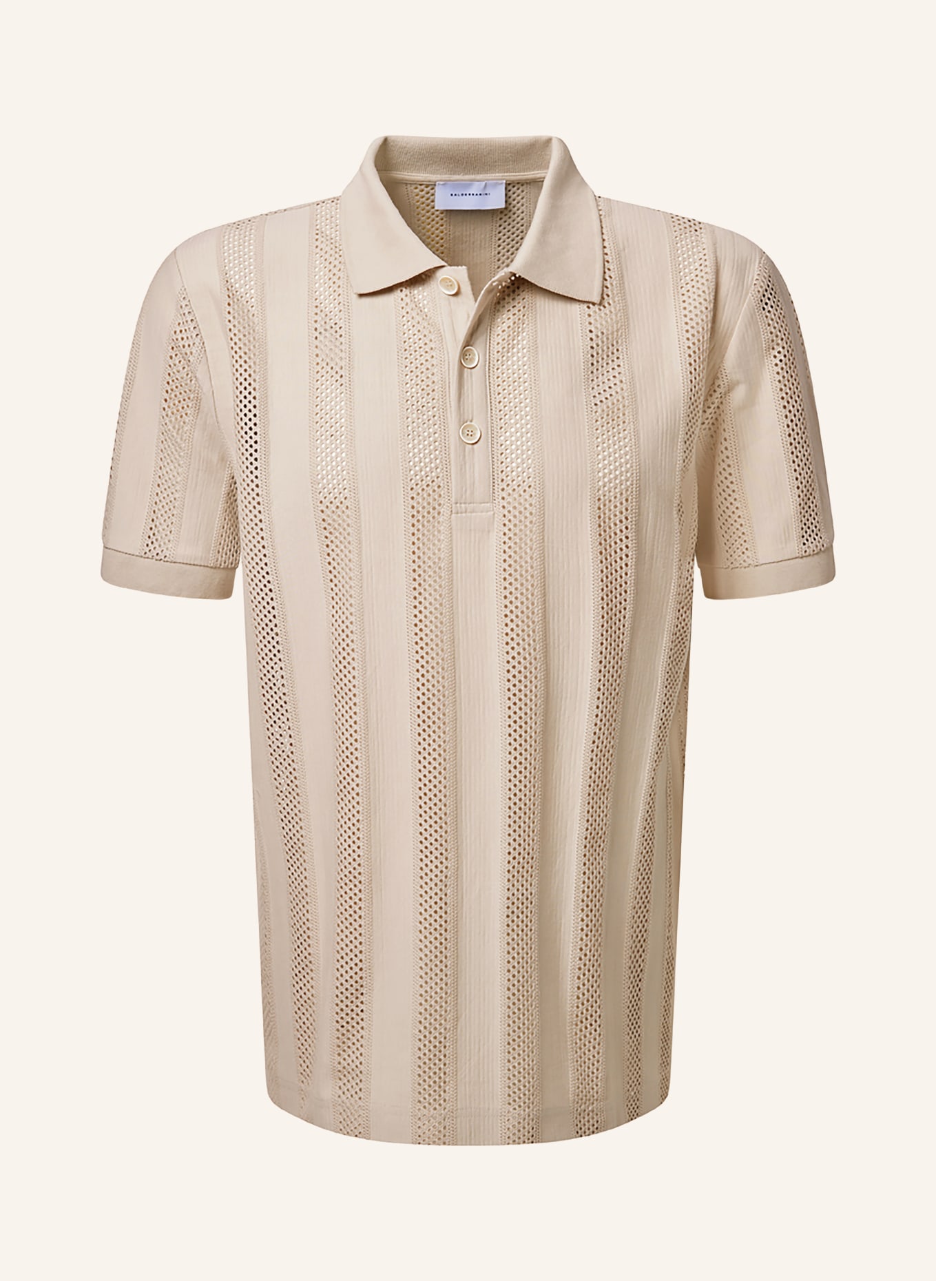 BALDESSARINI jersey polo shirt: BEIGE