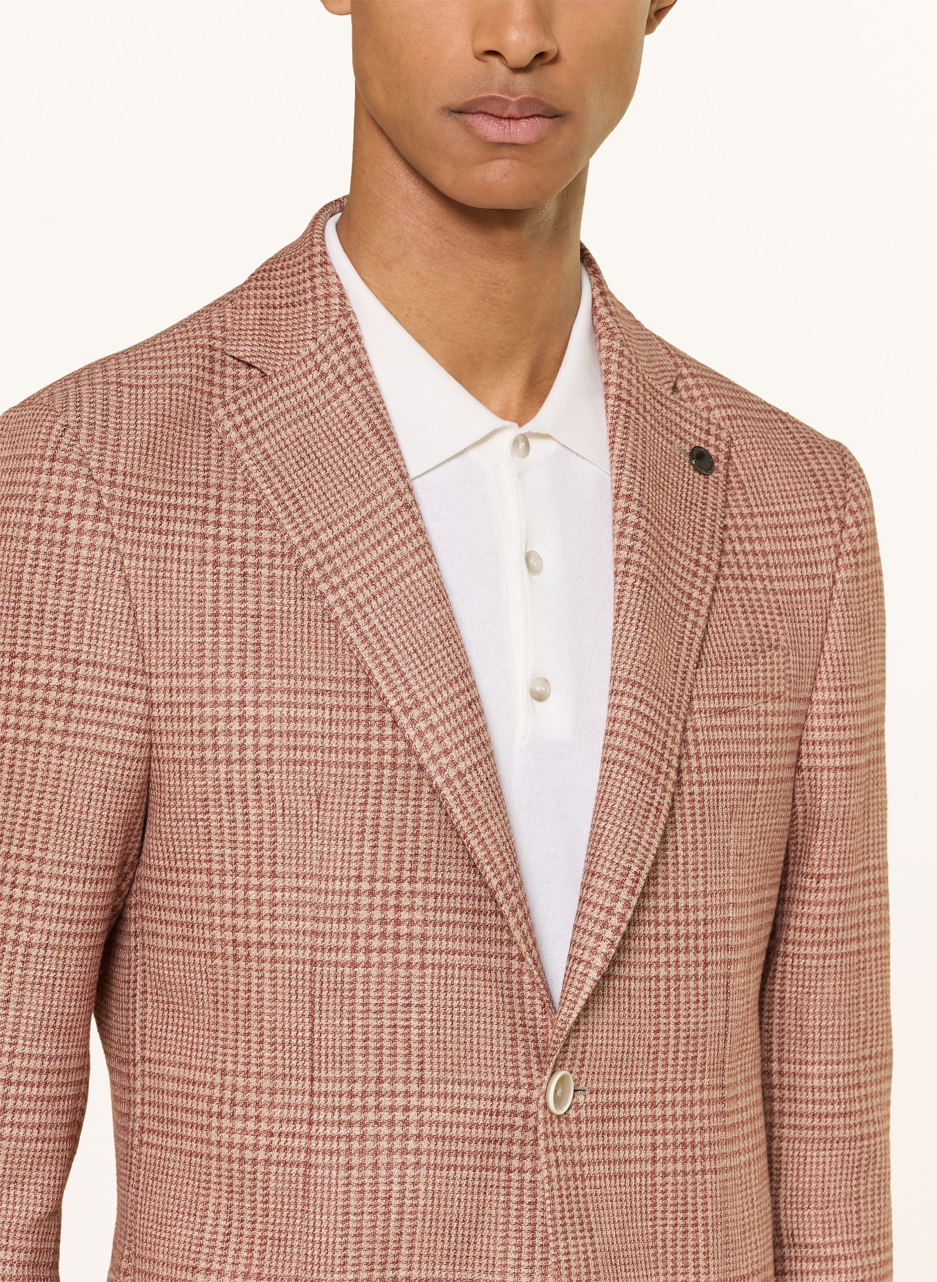 BALDESSARINI Colbert Extra Slim Fit: BEIGE / VIEUX ROSE