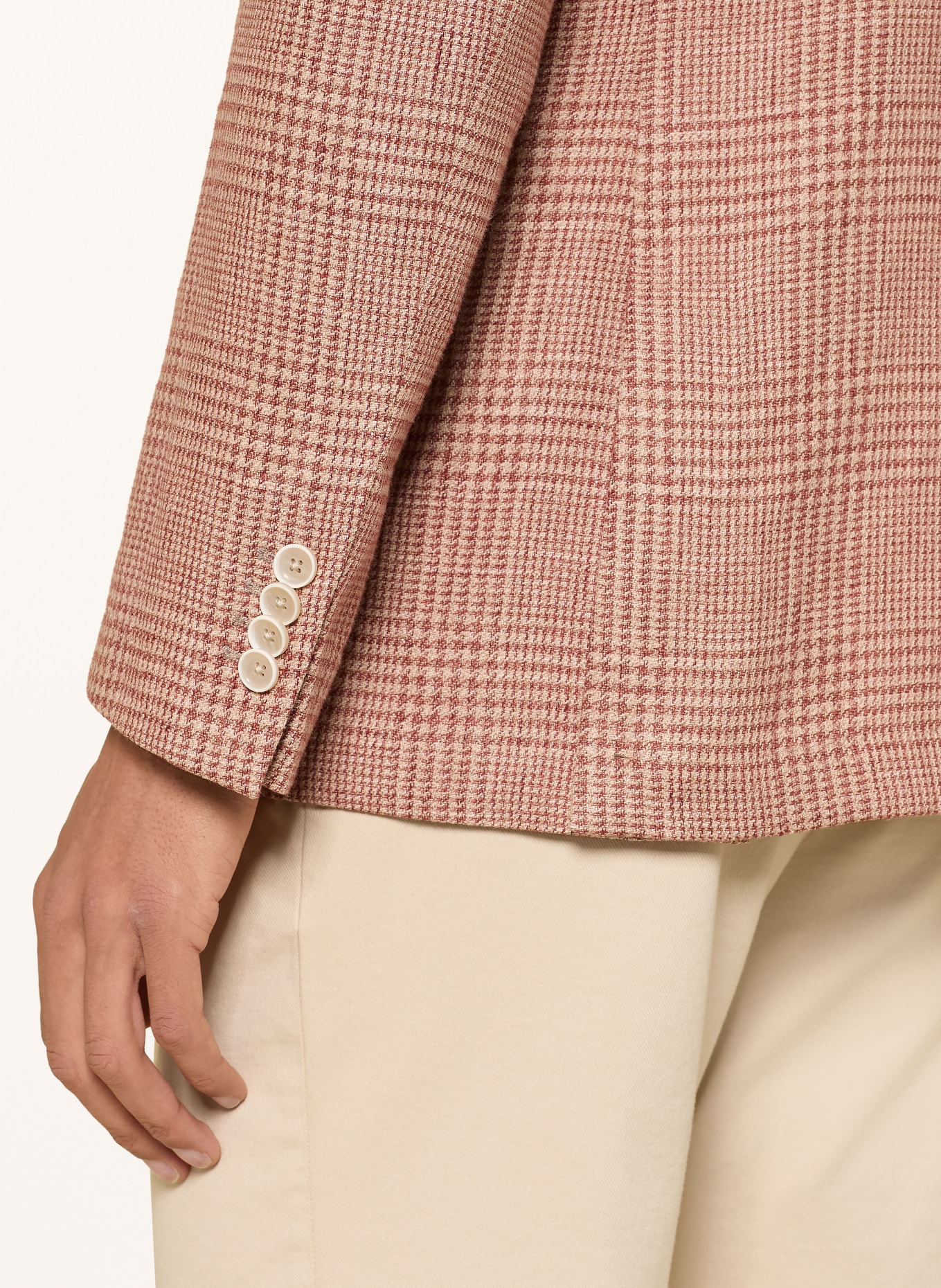 BALDESSARINI Colbert Extra Slim Fit: BEIGE / VIEUX ROSE