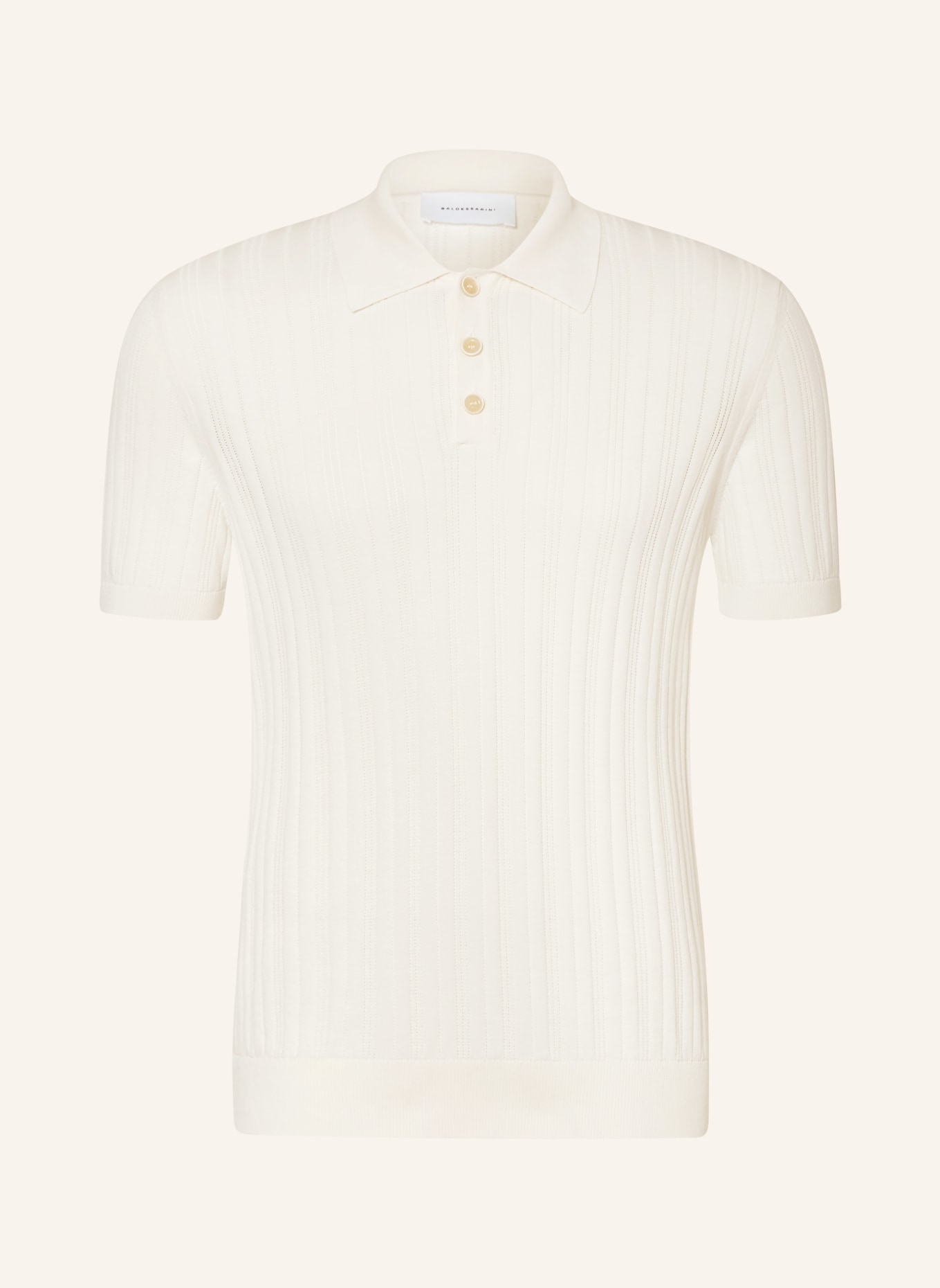 BALDESSARINI Polo en maille: CRÈME