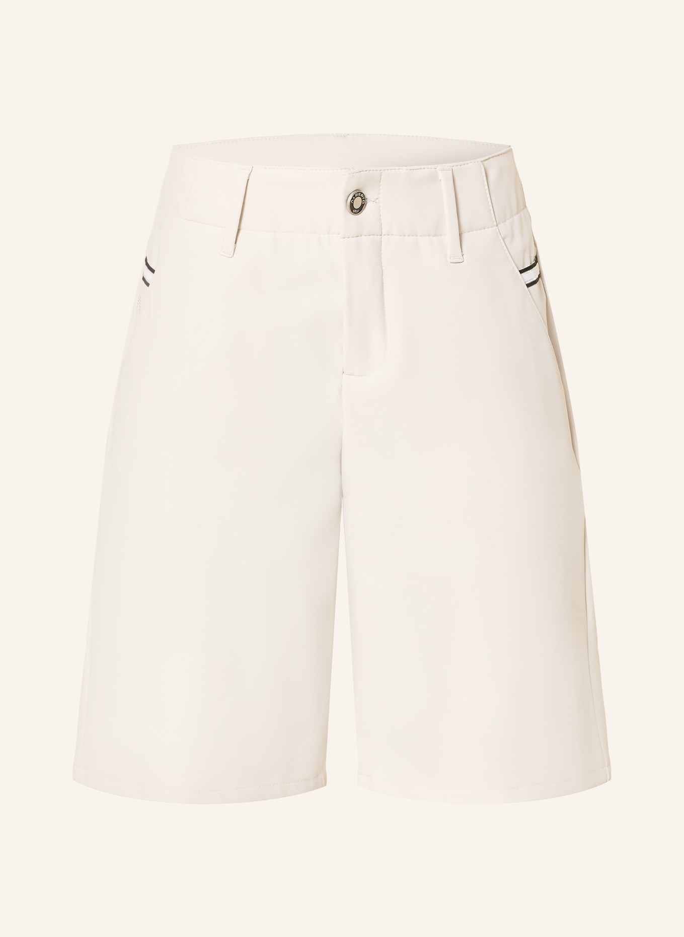 ALBERTO Golfshorts ALINA mit Schmucksteinen: CREME