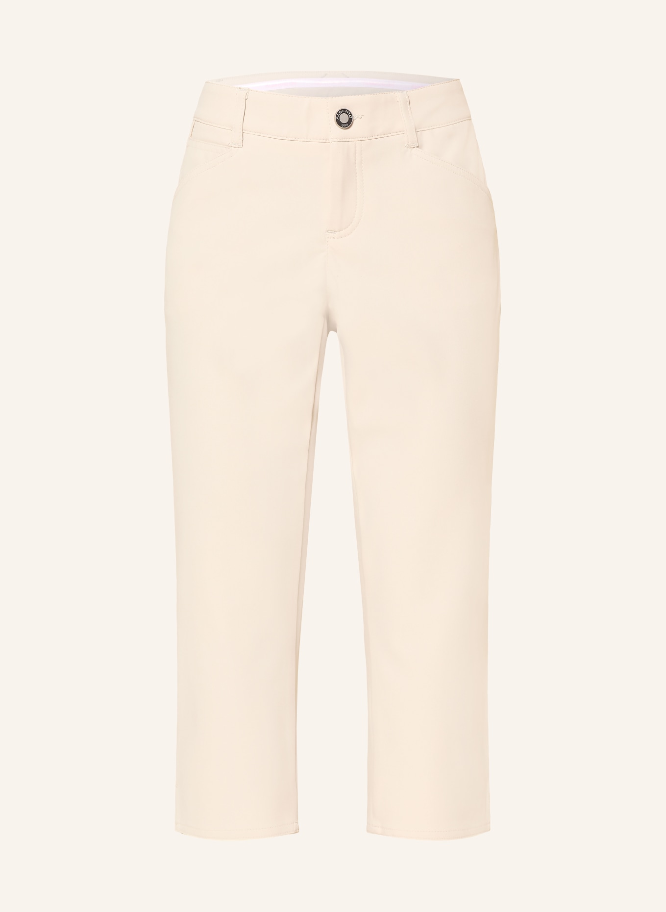 ALBERTO MONA-C 3/4-Length Golf Pants - FX4 DRY COOLER® with Rhinestones: ECRU