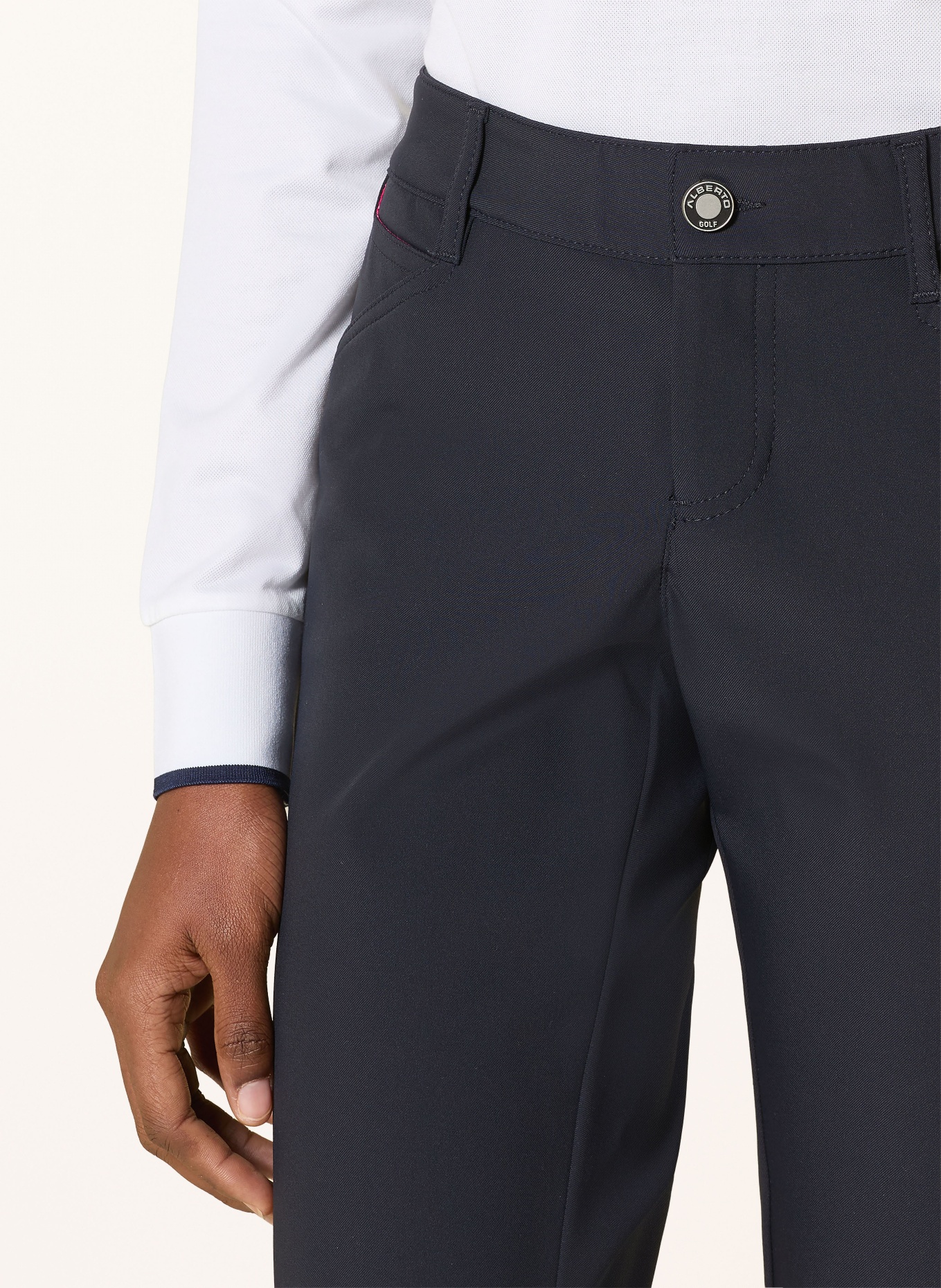 ALBERTO 3/4-golfbroek met strass-steentjes: ZWART