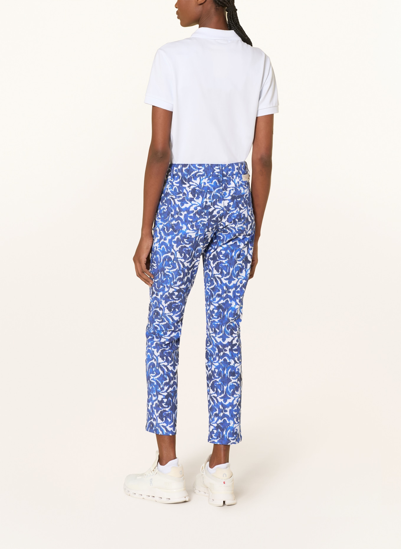 ALBERTO Golfbroek JANA: DONKERBLAUW / WIT