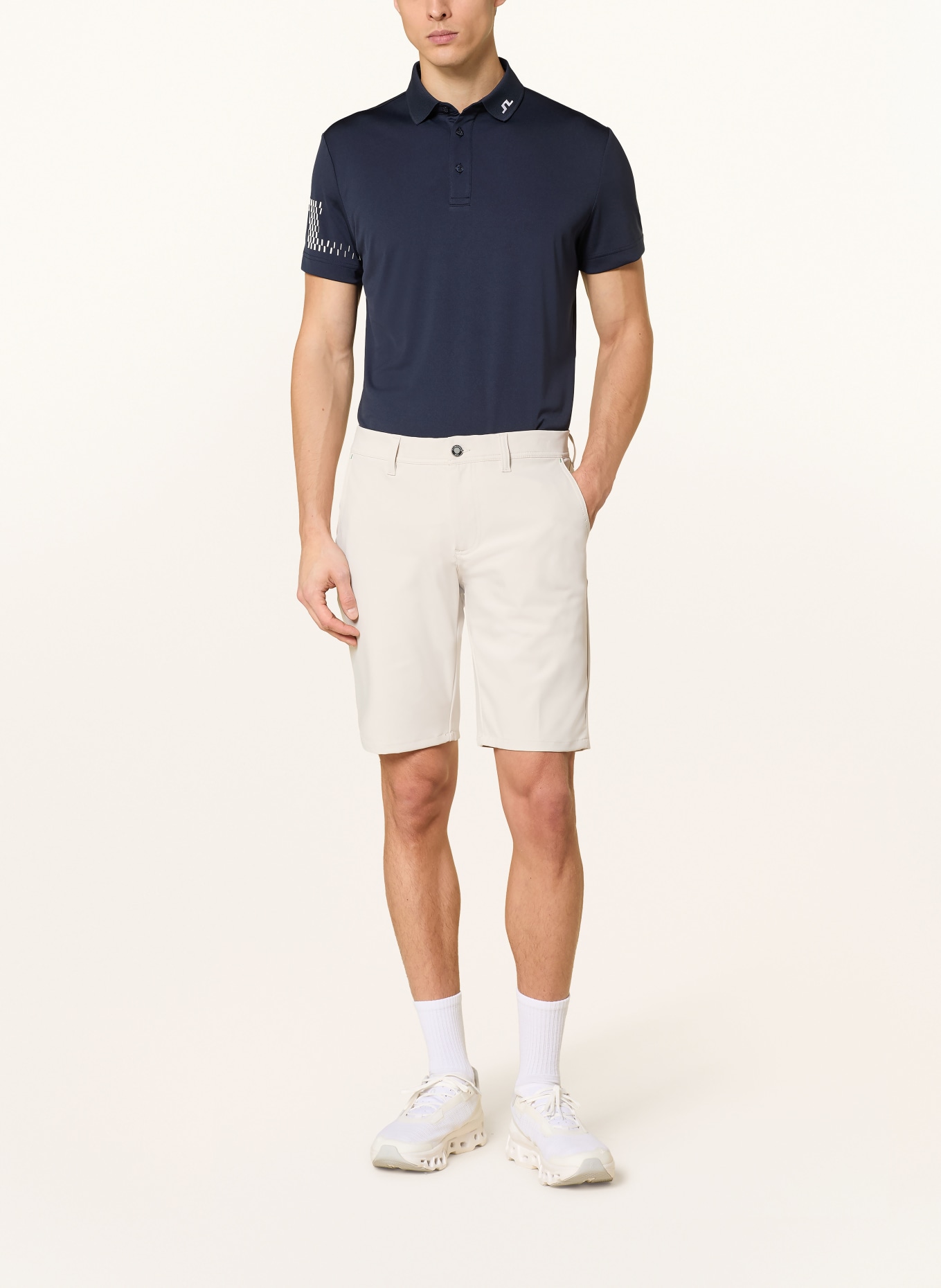 ALBERTO EARNIE golf shorts: CREAM