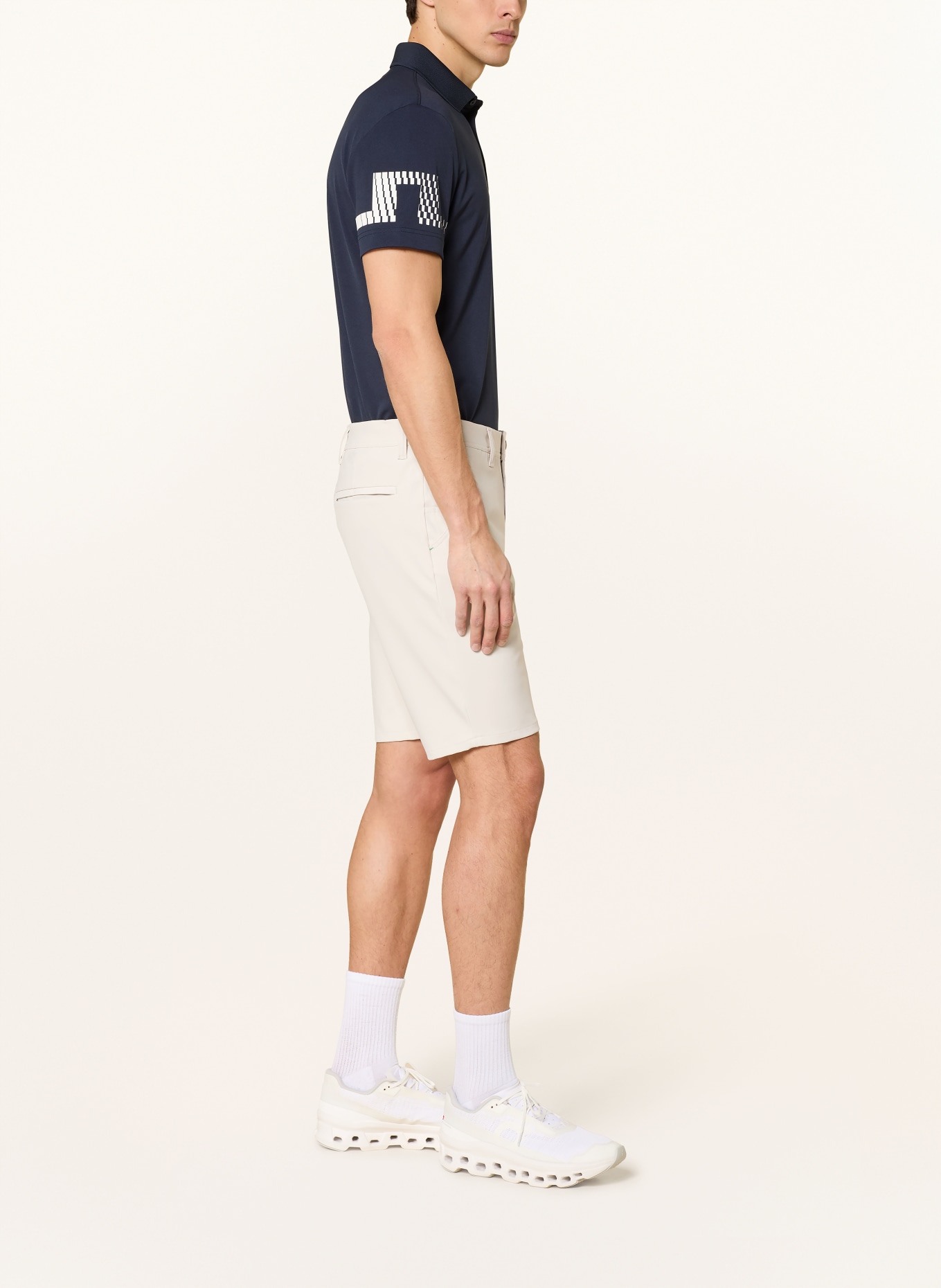 ALBERTO EARNIE golf shorts: CREAM