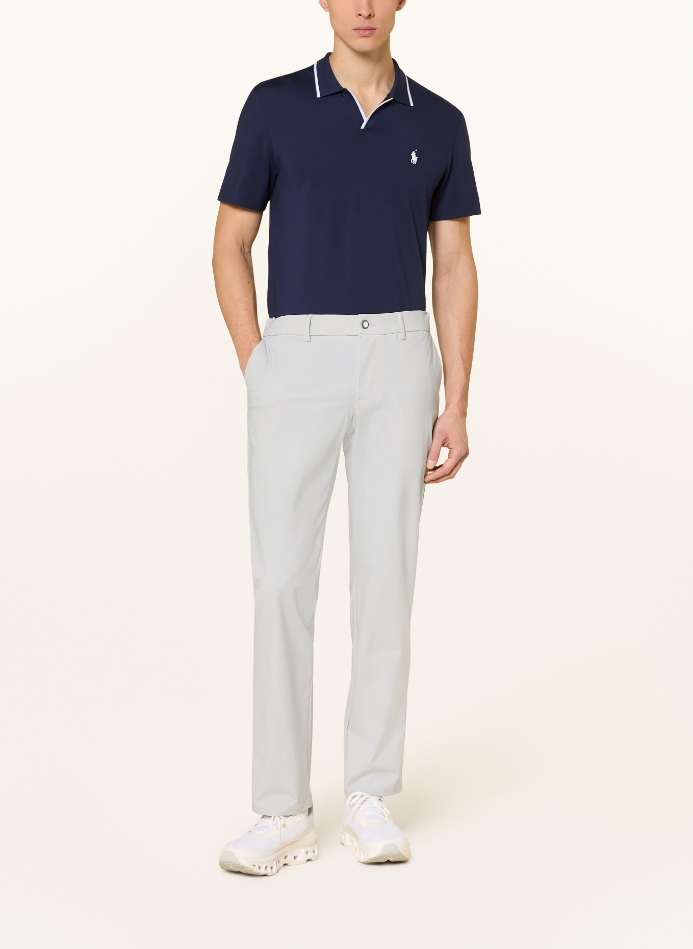 ALBERTO ROOKIE-7 Golf Pants - REVOLUTIONAL® SUMMER PRINT WR: LIGHT BLUE