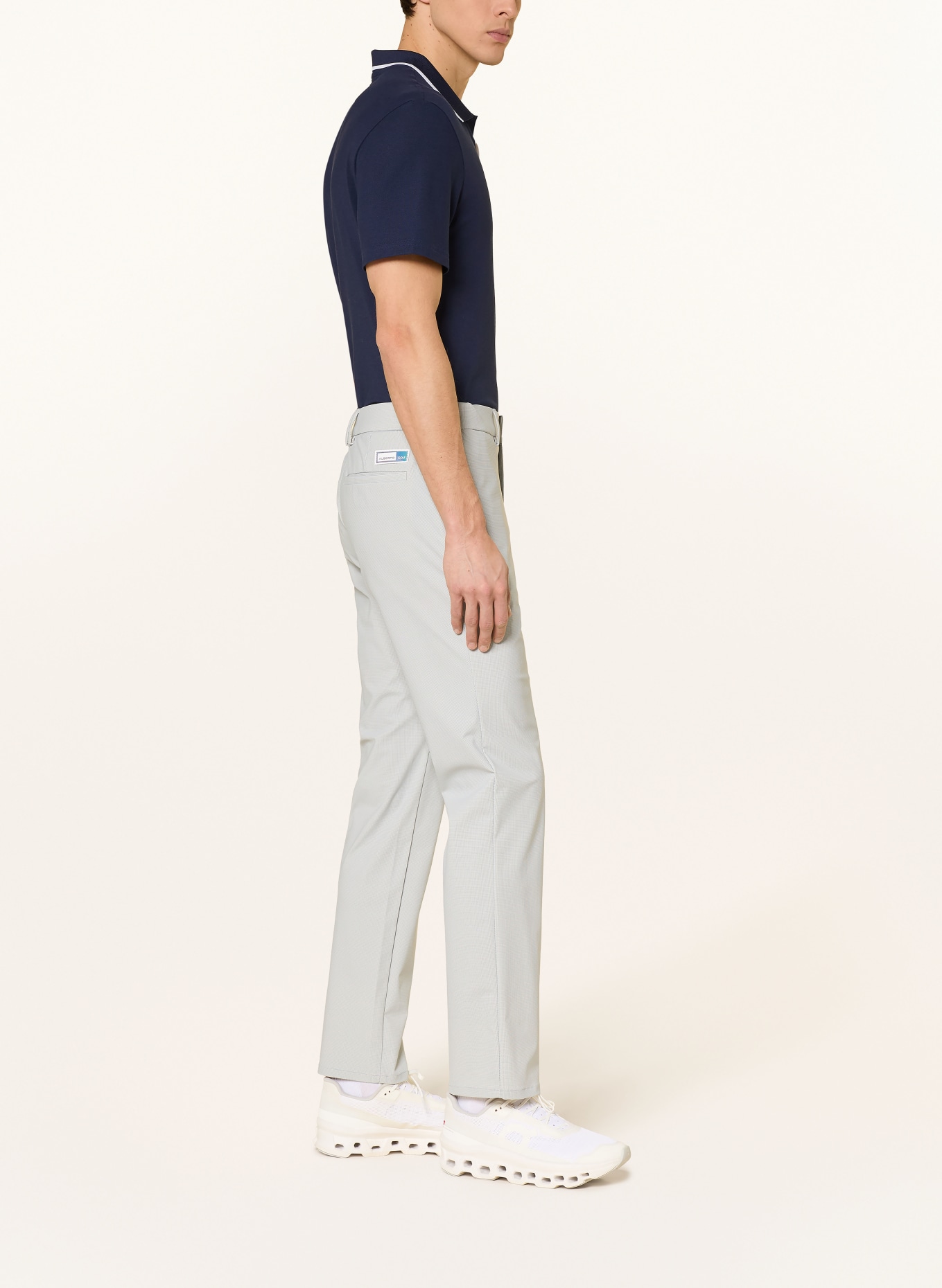 ALBERTO ROOKIE-7 Golf Pants - REVOLUTIONAL® SUMMER PRINT WR: LIGHT BLUE