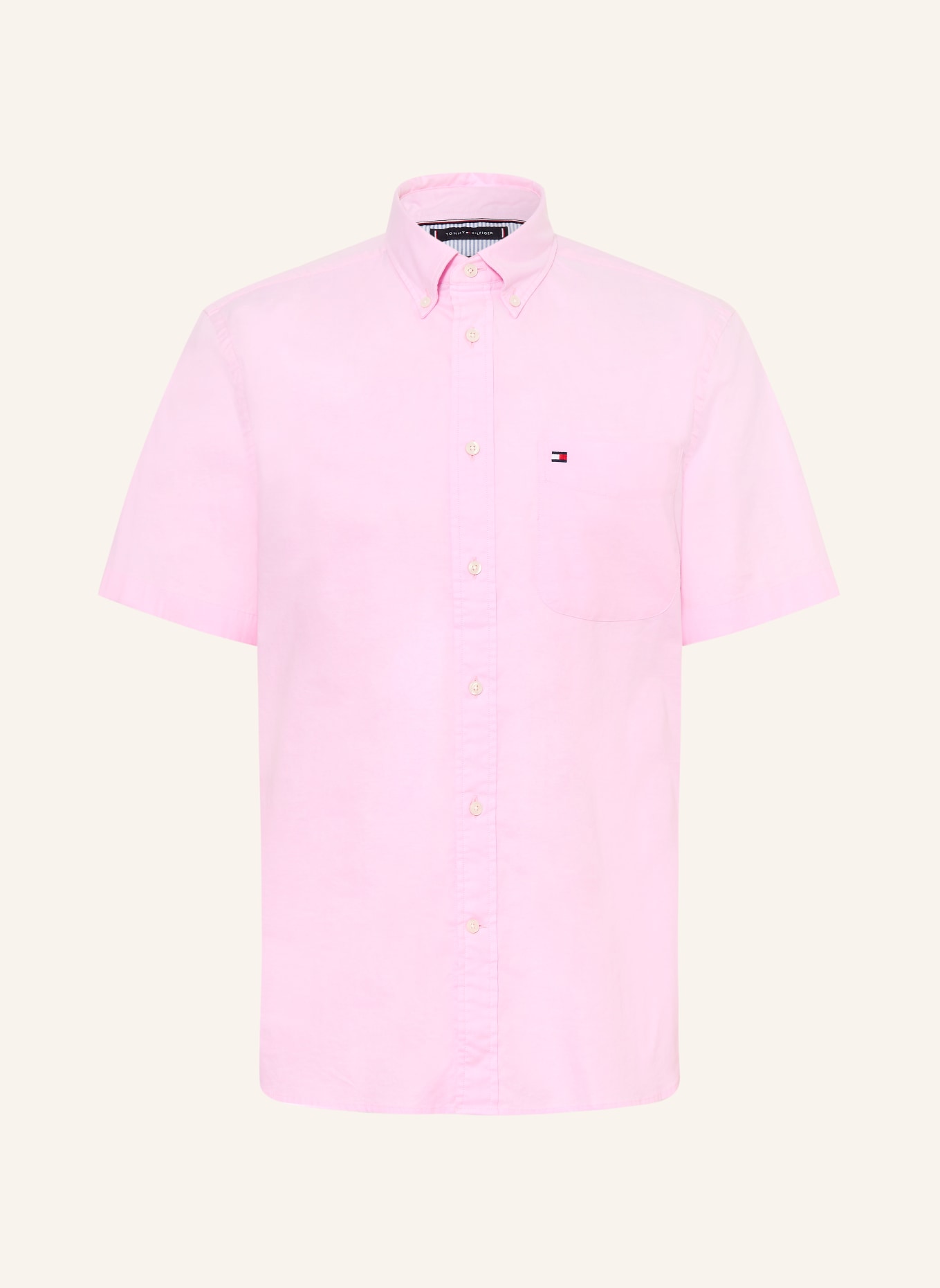 TOMMY HILFIGER Kurzarm-Hemd Regular Fit: ROSA