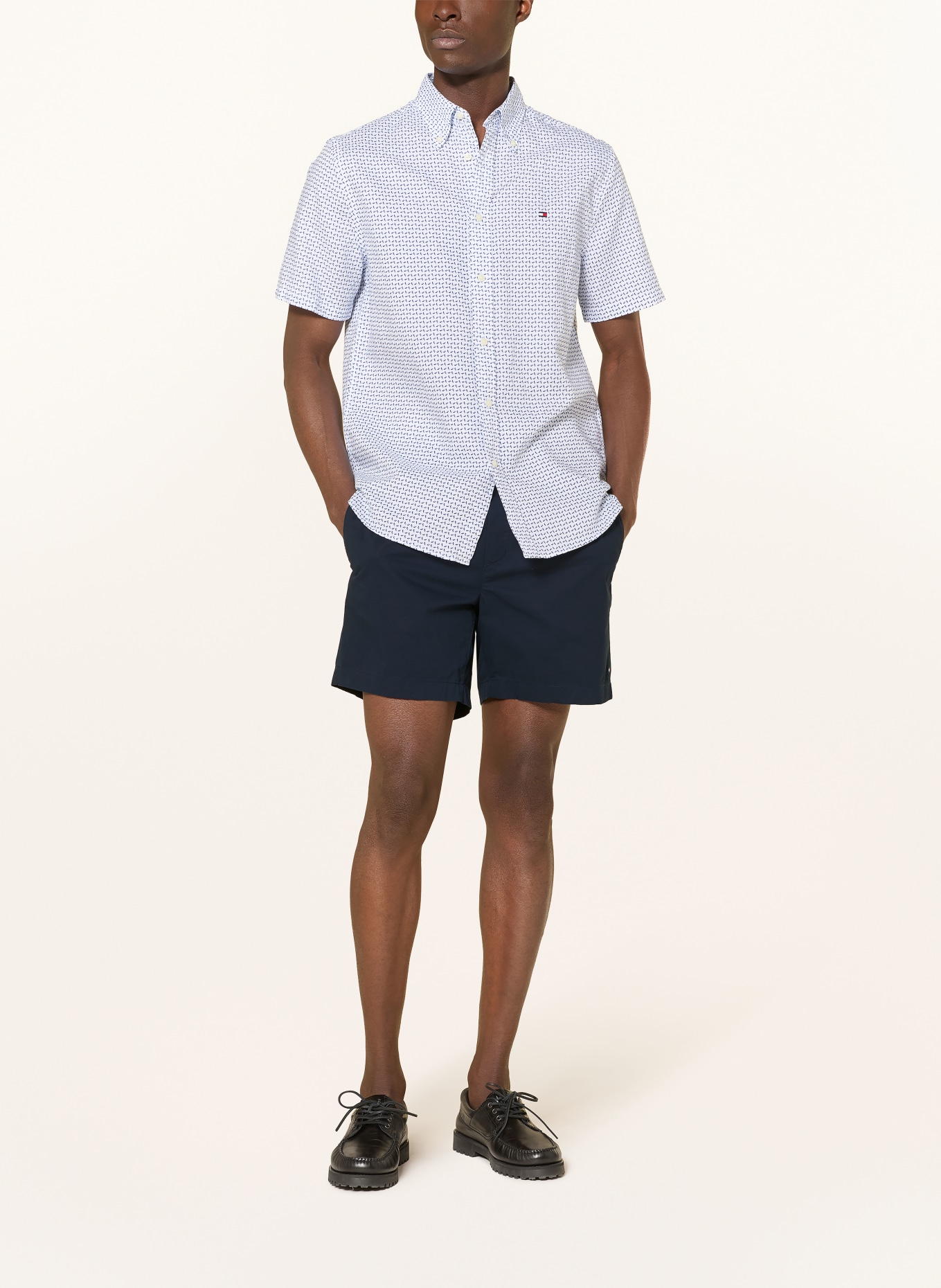 TOMMY HILFIGER Shorts DOVER Regular Fit: DUNKELBLAU