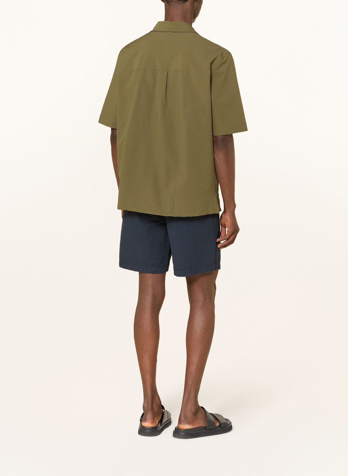 TOMMY HILFIGER Resorthemd Relaxed Fit: OLIV / DUNKELGRÜN