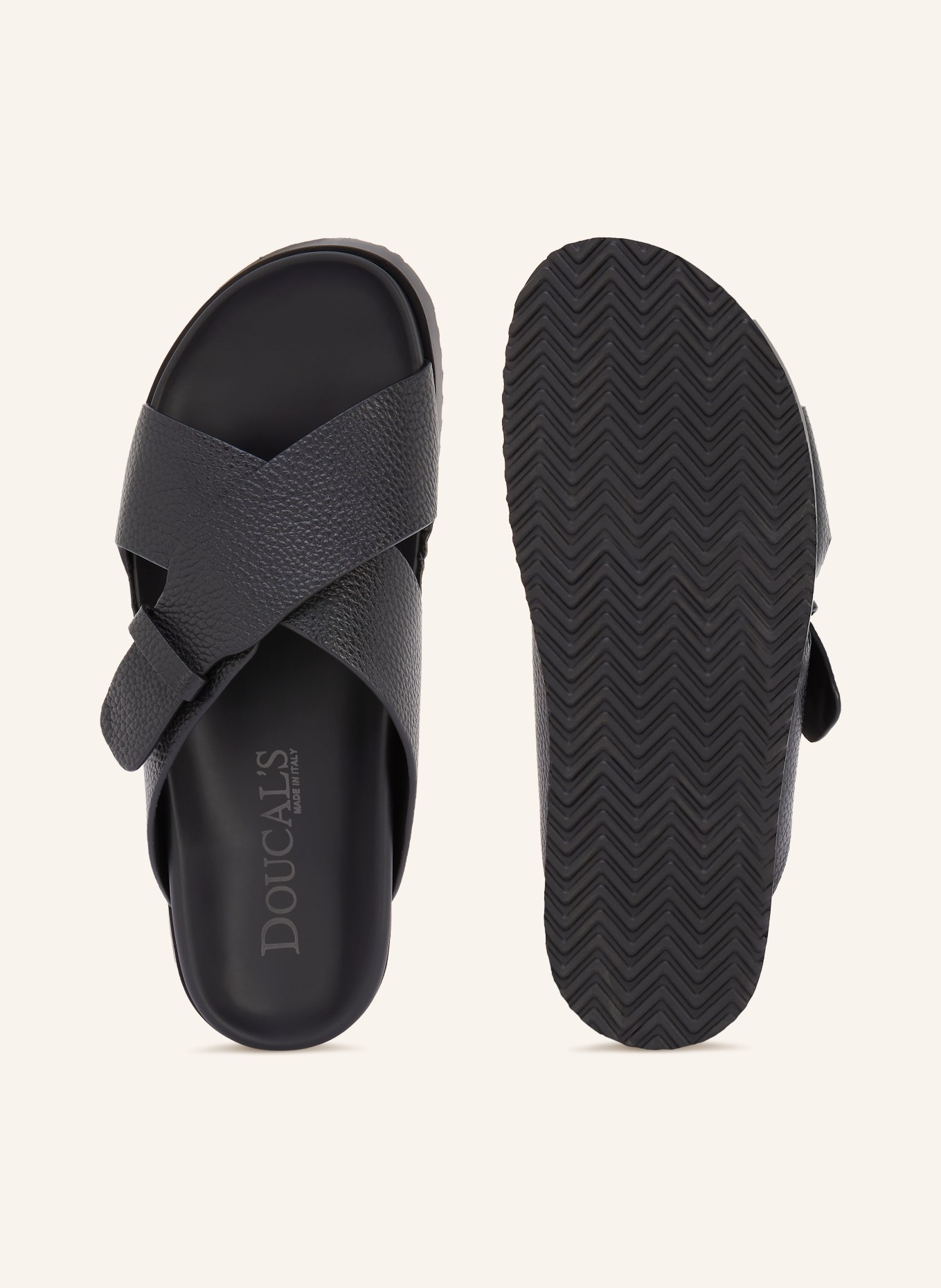 DOUCAL'S Pantoletten OLEA: SCHWARZ