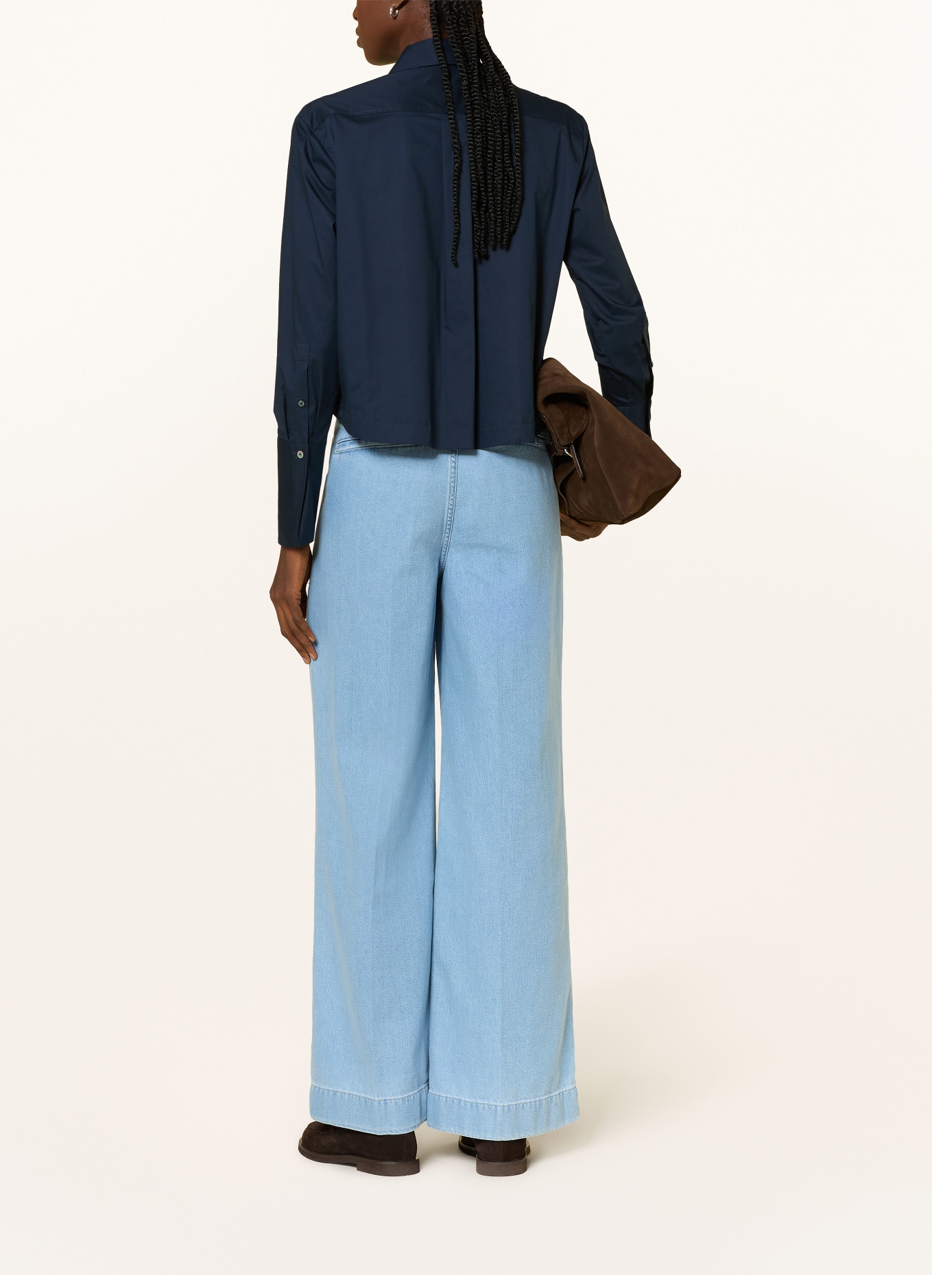 van Laack Shirt blouse VL-NOSINE-KSVO: DARK BLUE