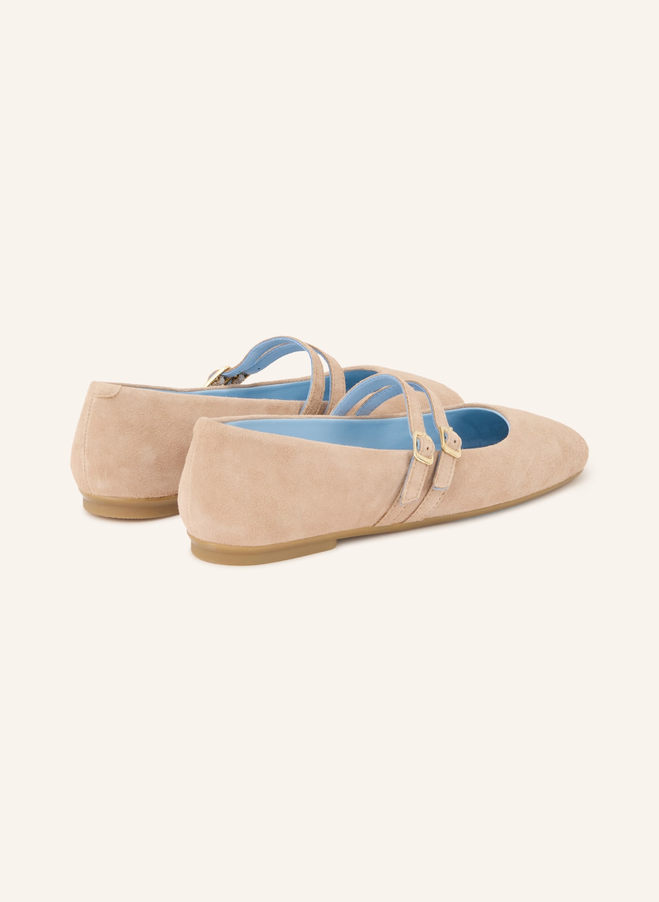 VOILE BLANCHE Ballerinas KARLIE: BEIGE / GOLD