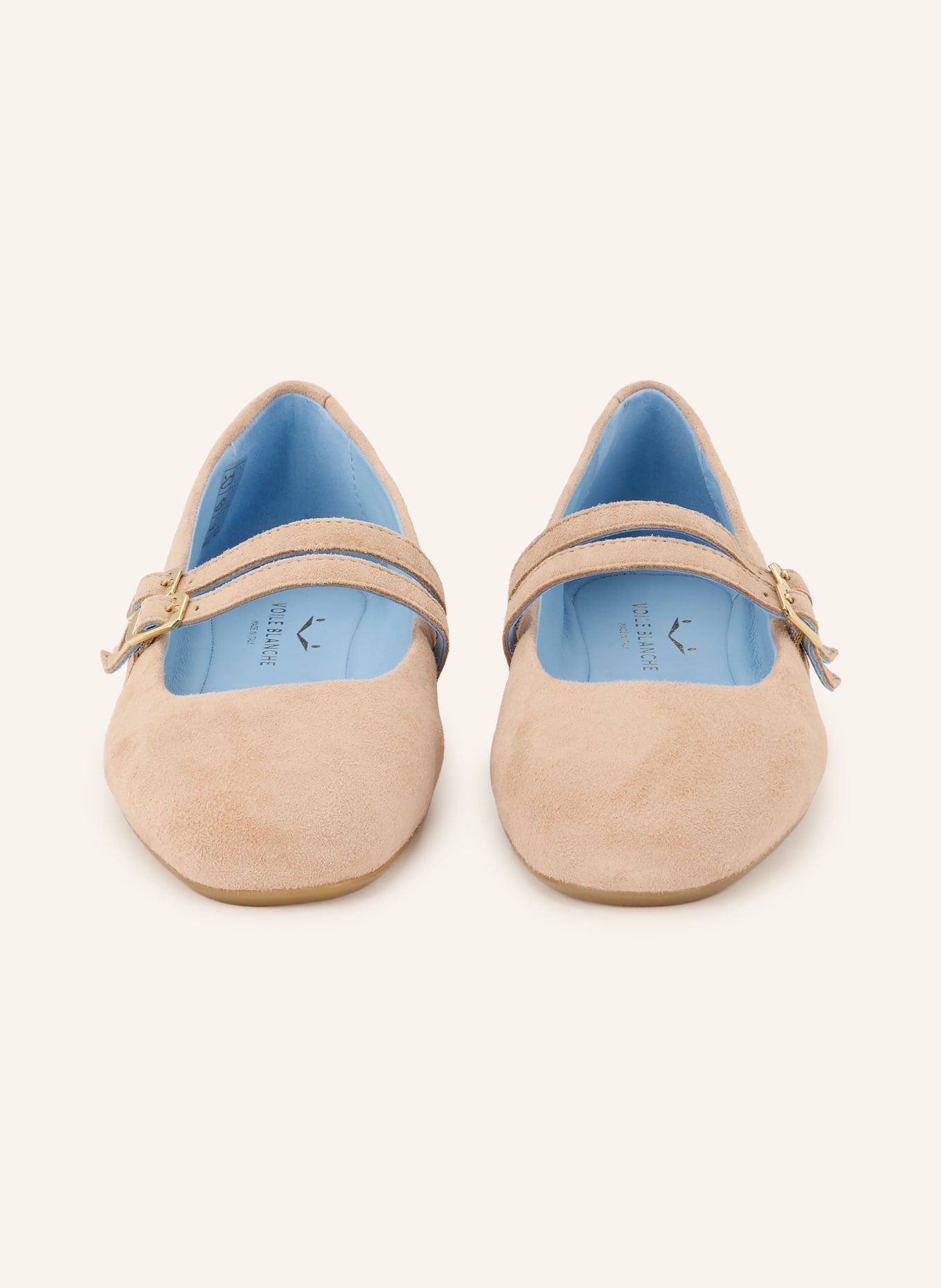 VOILE BLANCHE Ballerinas KARLIE: BEIGE / GOLD