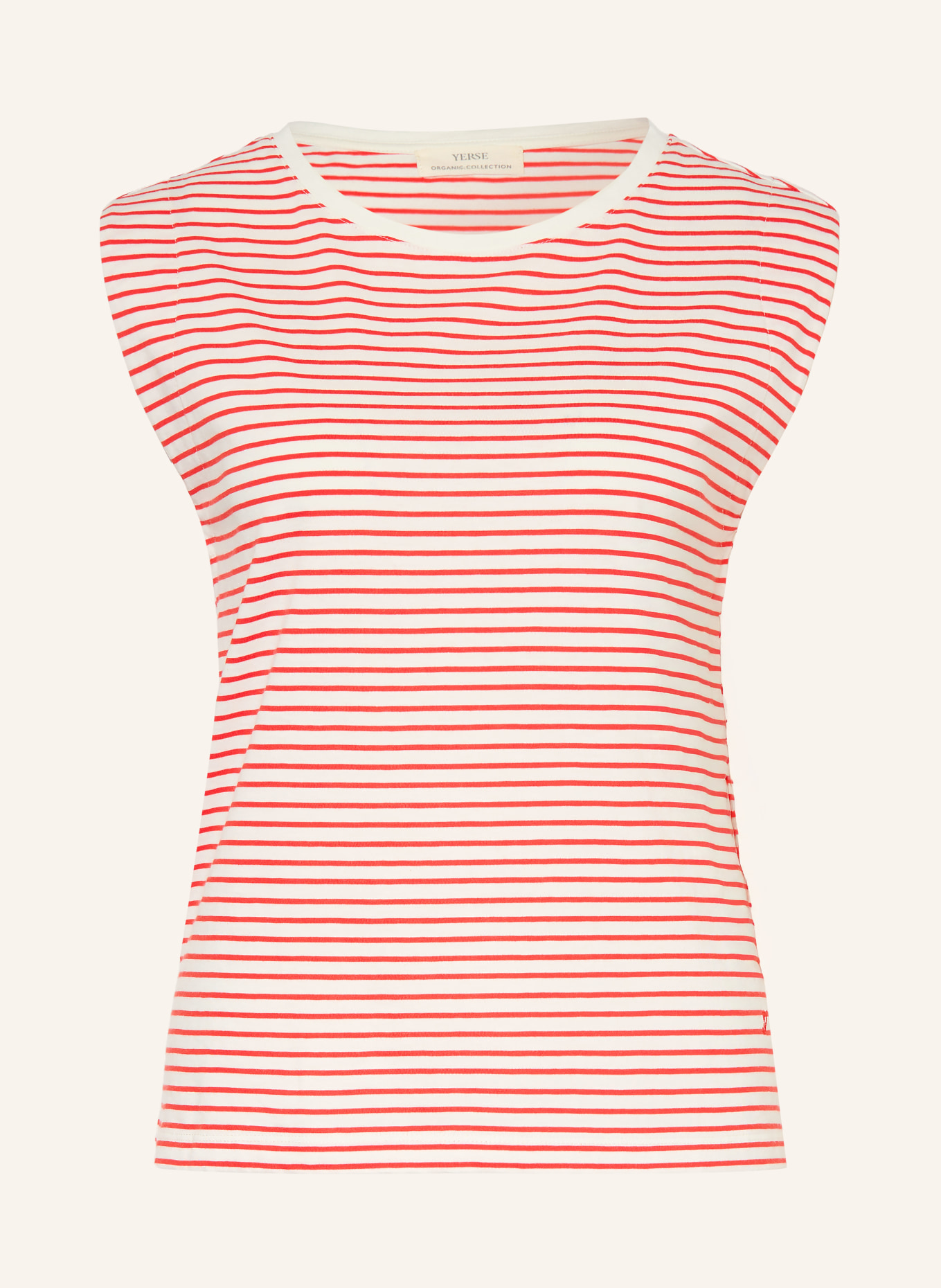 YERSE Top: WEISS / ROT