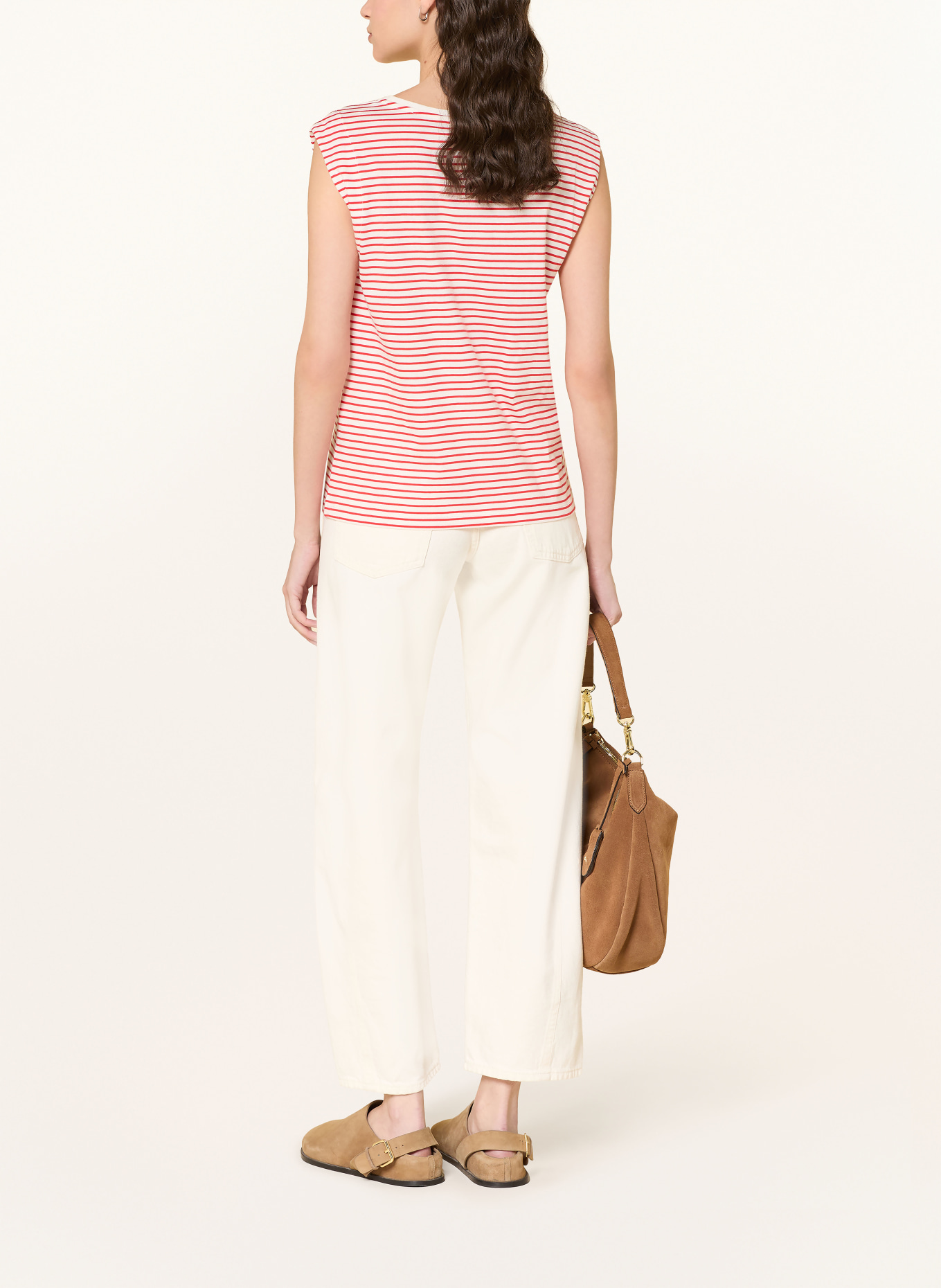 YERSE Top: WEISS / ROT