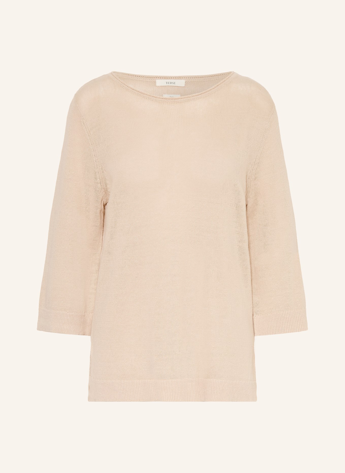 YERSE Leinenpullover CHARLOTTE: BEIGE