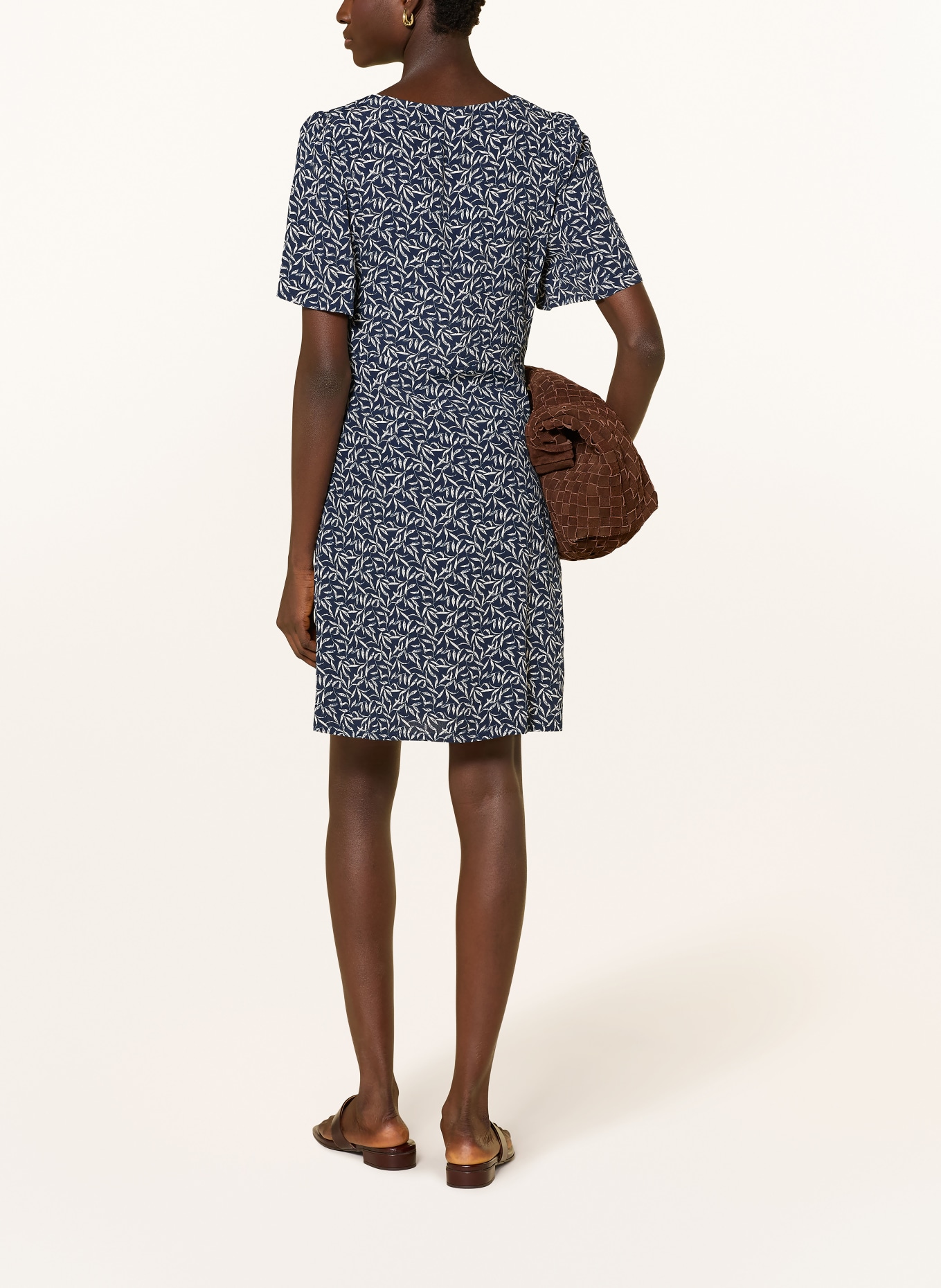 YERSE Robe IPANEMA: BLEU FONCÉ / BLANC