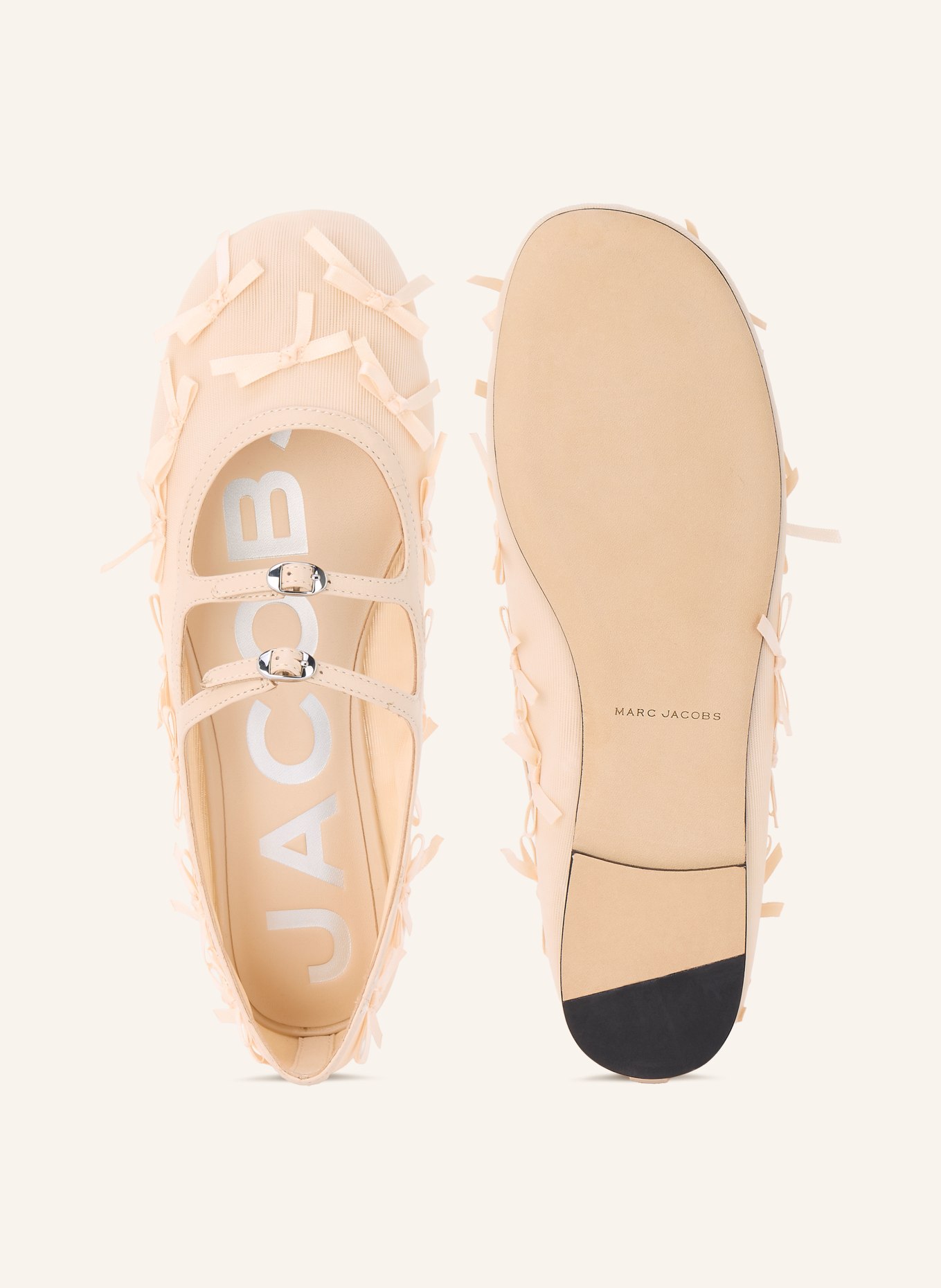 MARC JACOBS Baleriny THE KIKI BALLERINA: BEŻOWY