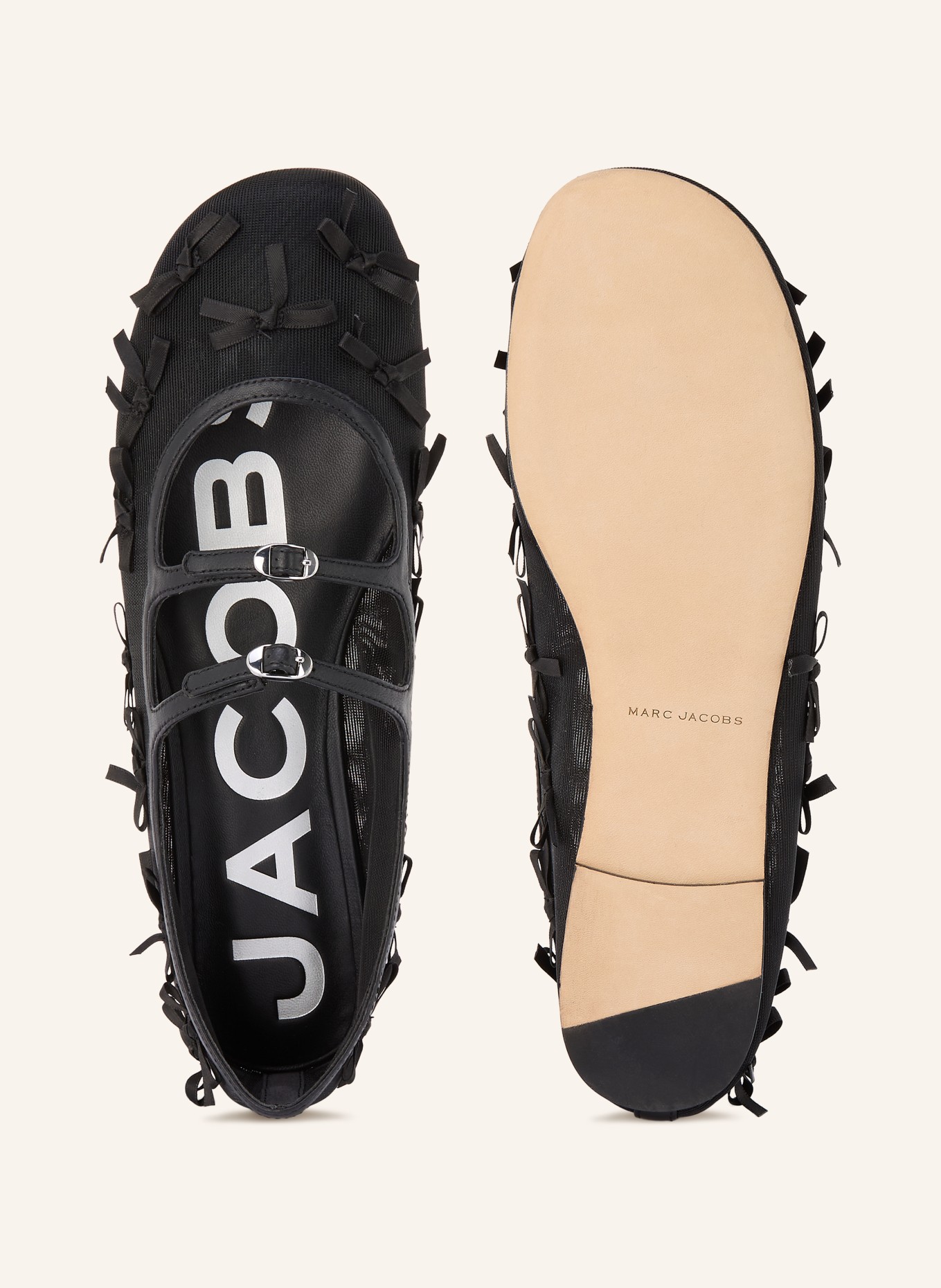 MARC JACOBS Baleriny THE KIKI BALLERINA: CZARNY