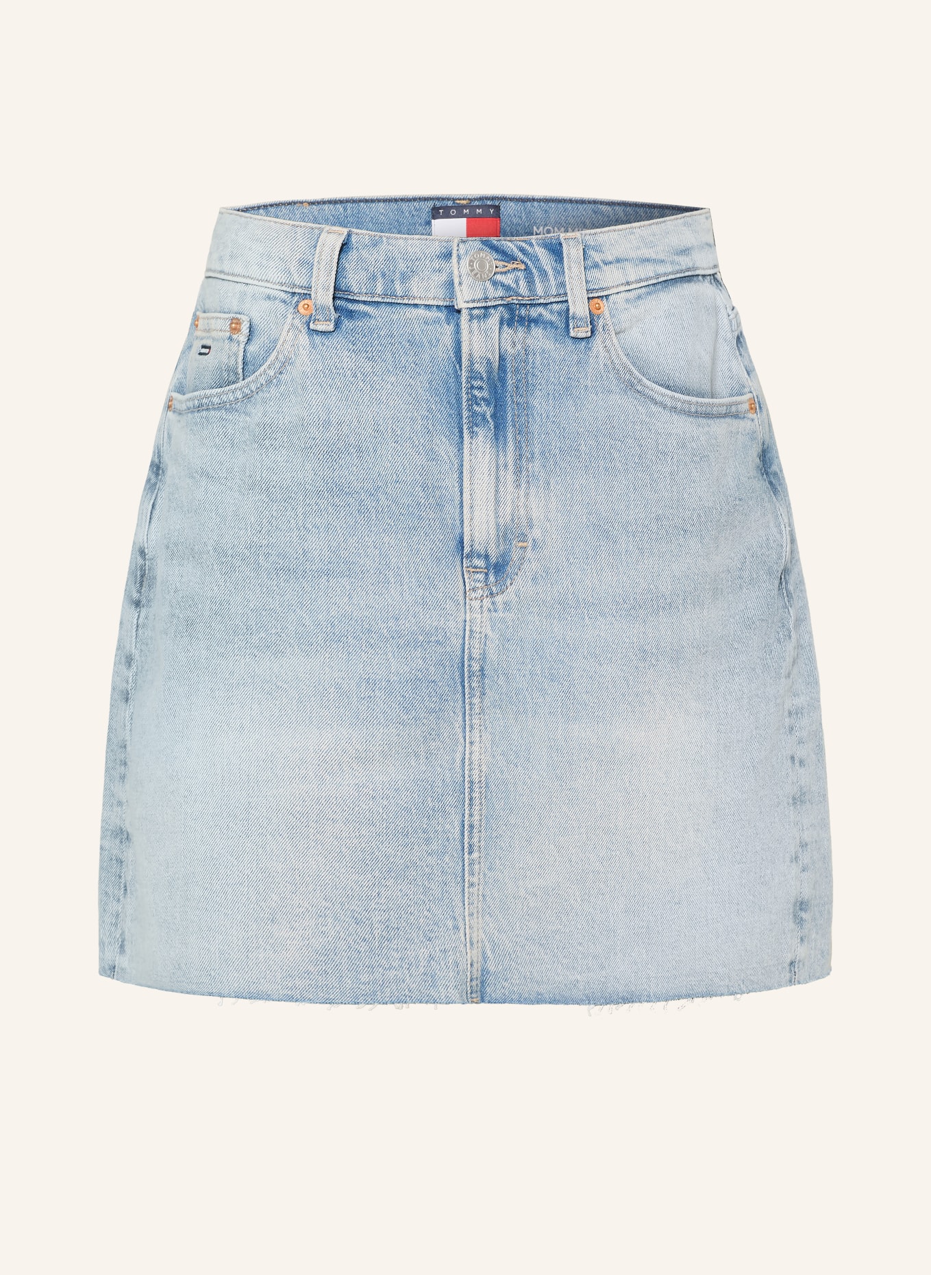 TOMMY JEANS jupe en jean: BLEU CLAIR