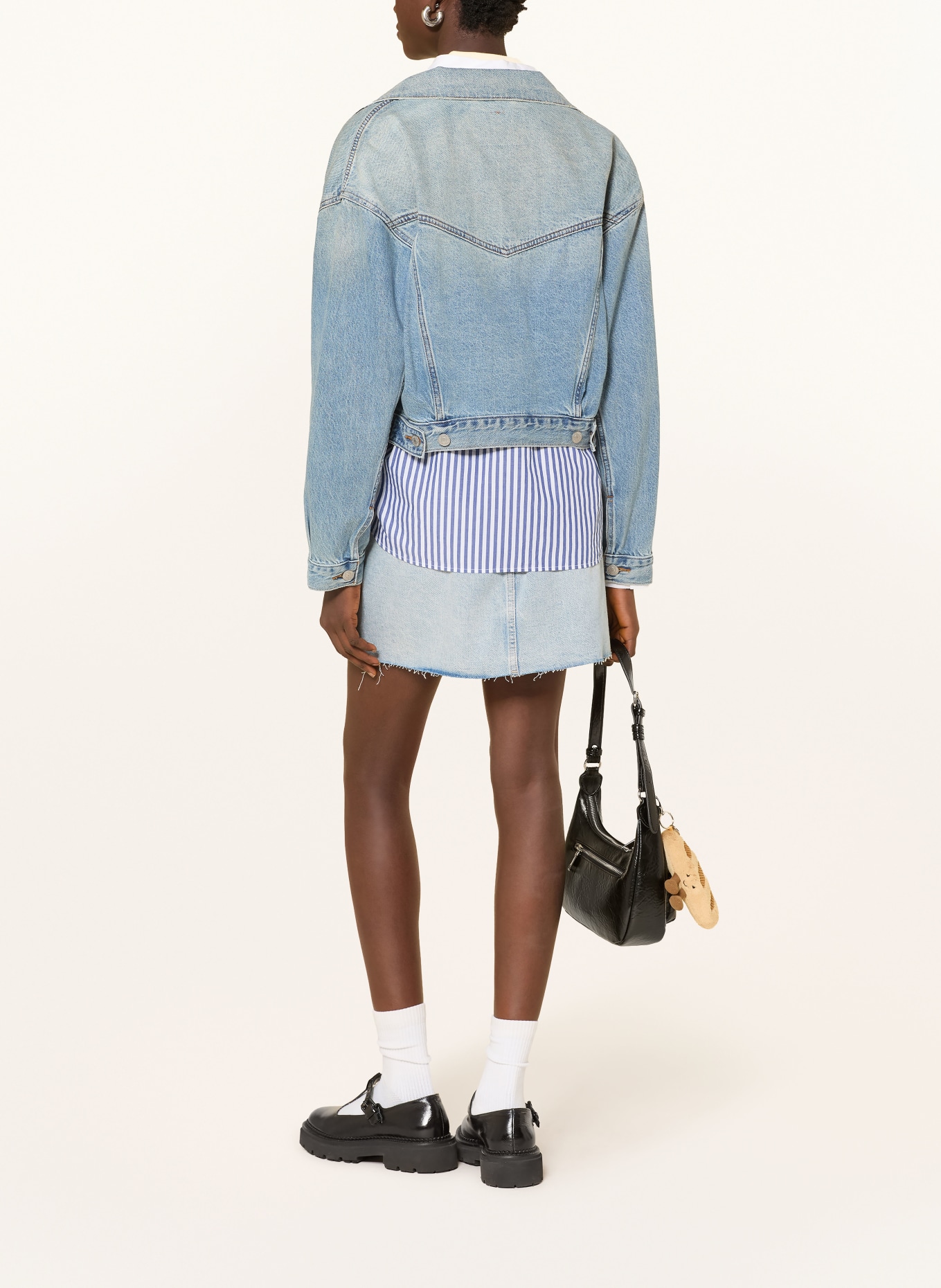 TOMMY JEANS jupe en jean: BLEU CLAIR