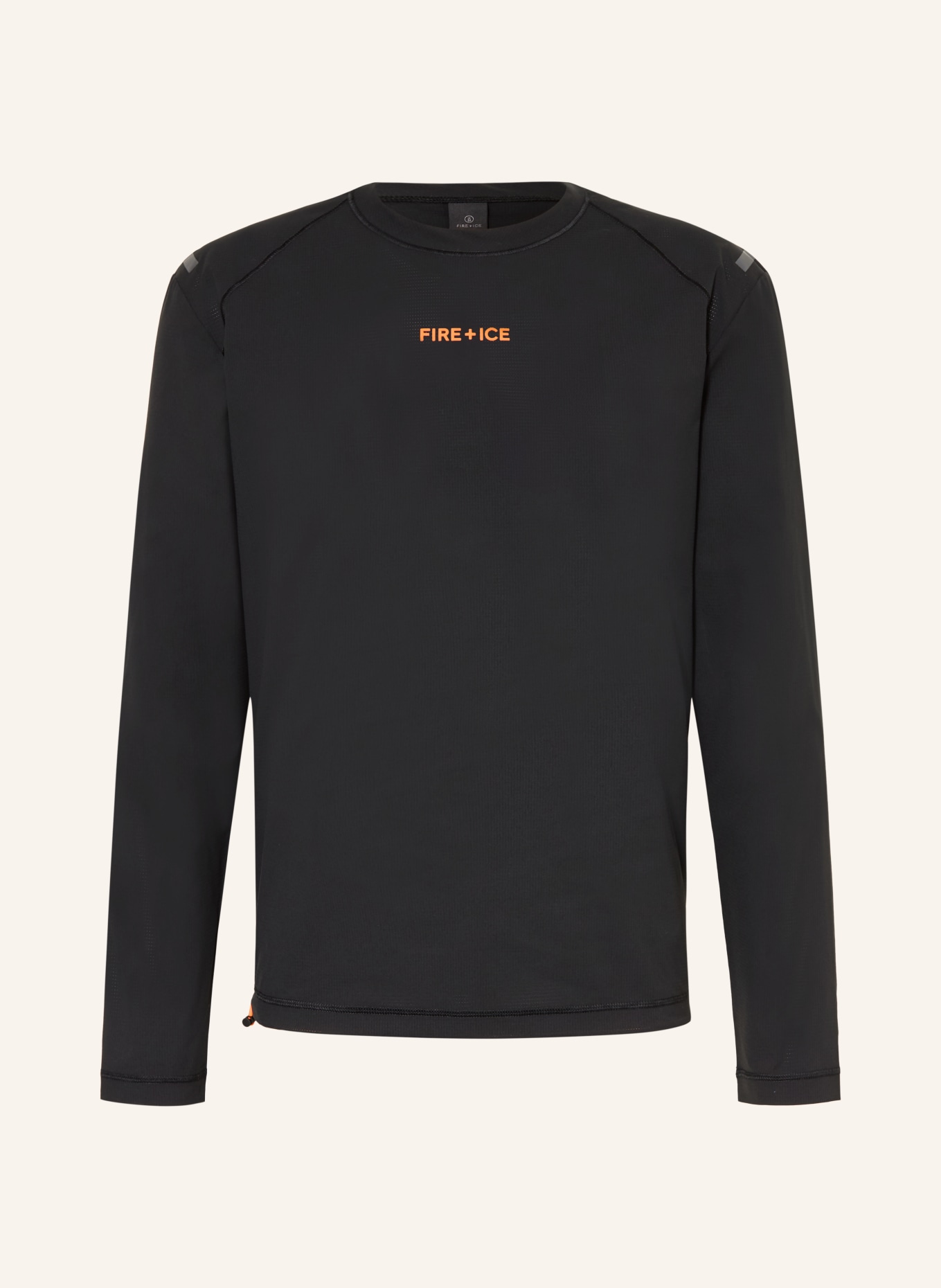 FIRE+ICE ALEGO functional shirt: BLACK