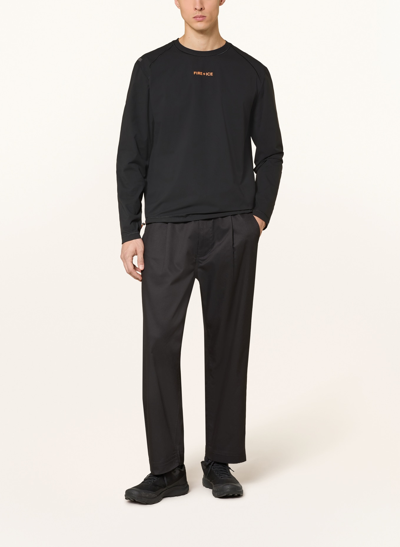 FIRE+ICE ALEGO functional shirt: BLACK
